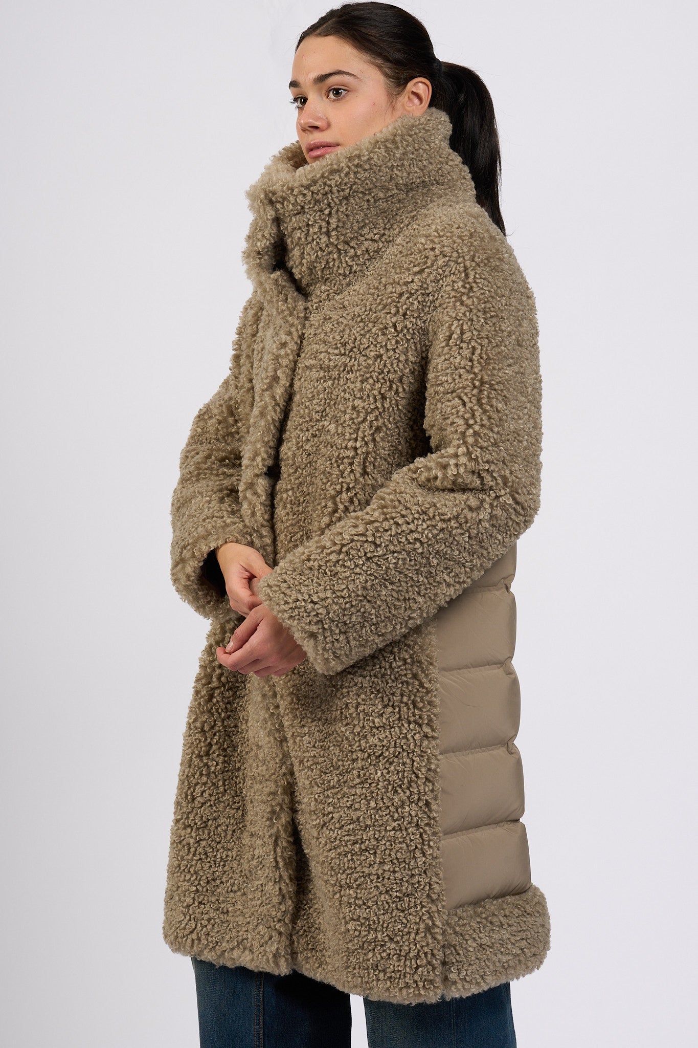 Rrd Cappotto Hybrid Tabacco Donna-3