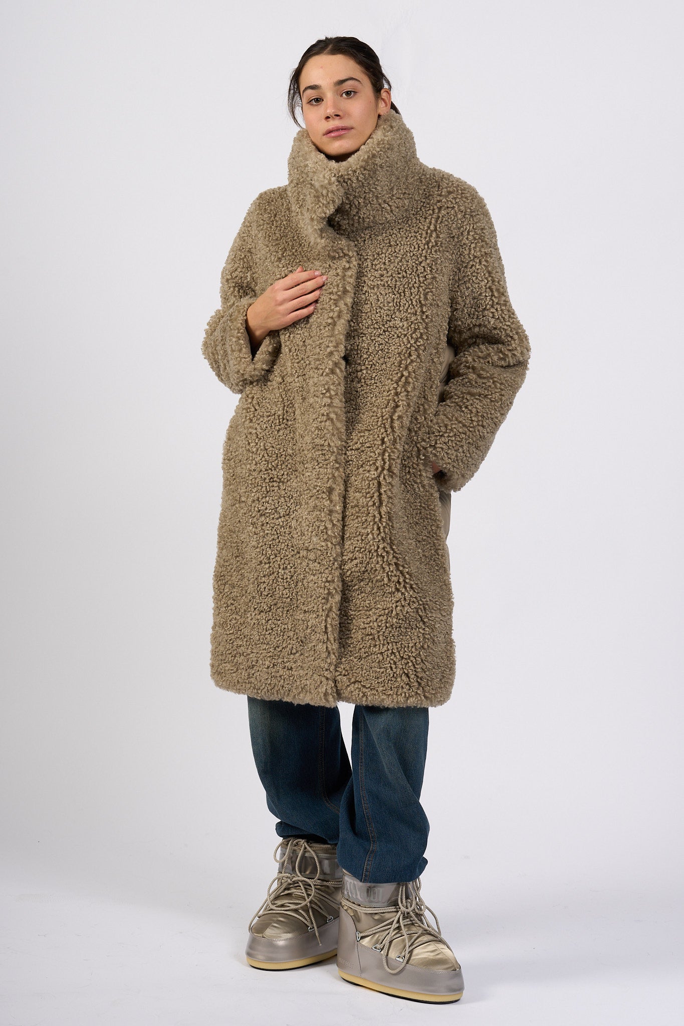 Rrd Cappotto Hybrid Tabacco Donna-4