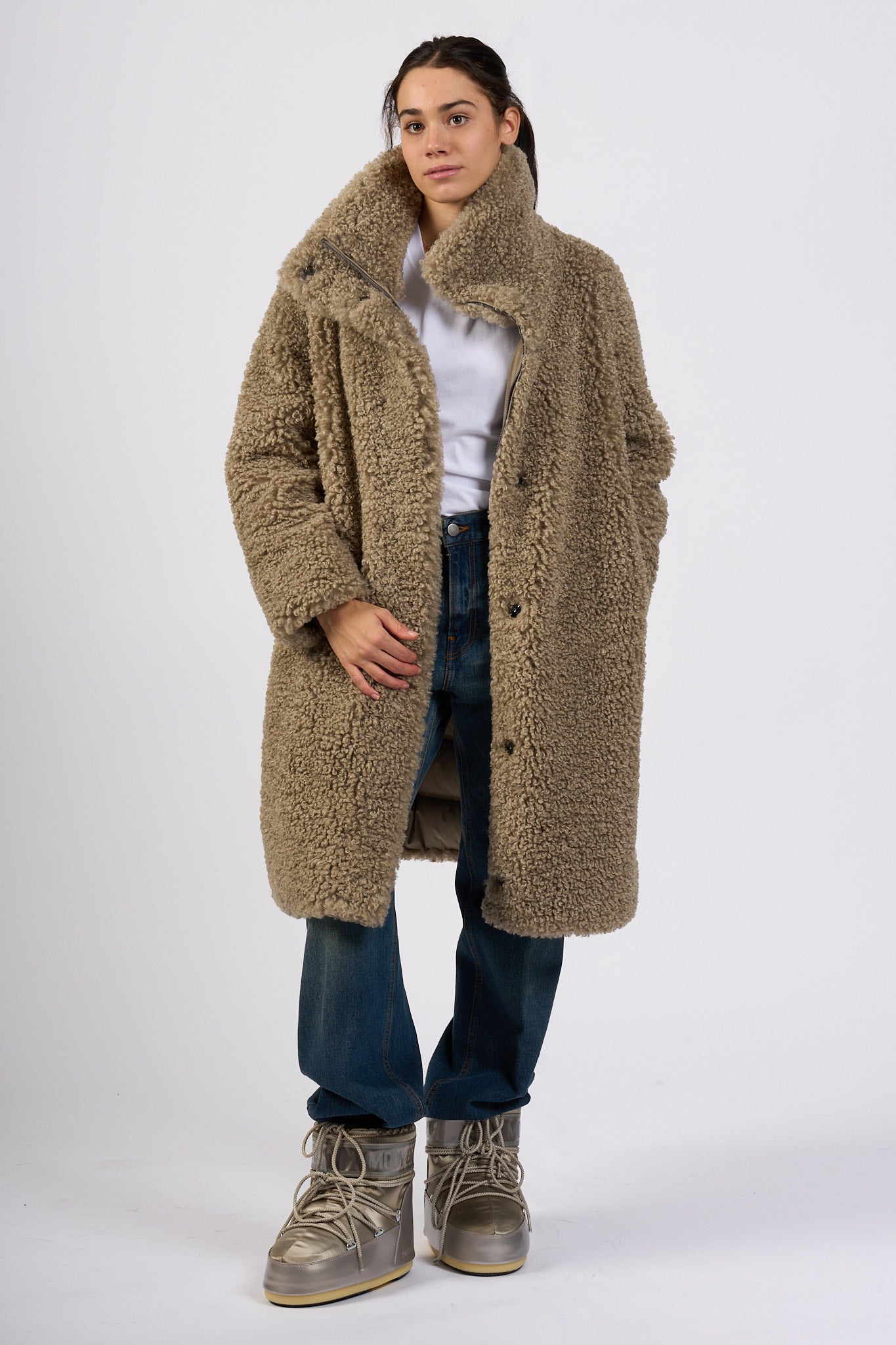 Rrd Cappotto Hybrid Tabacco Donna-5