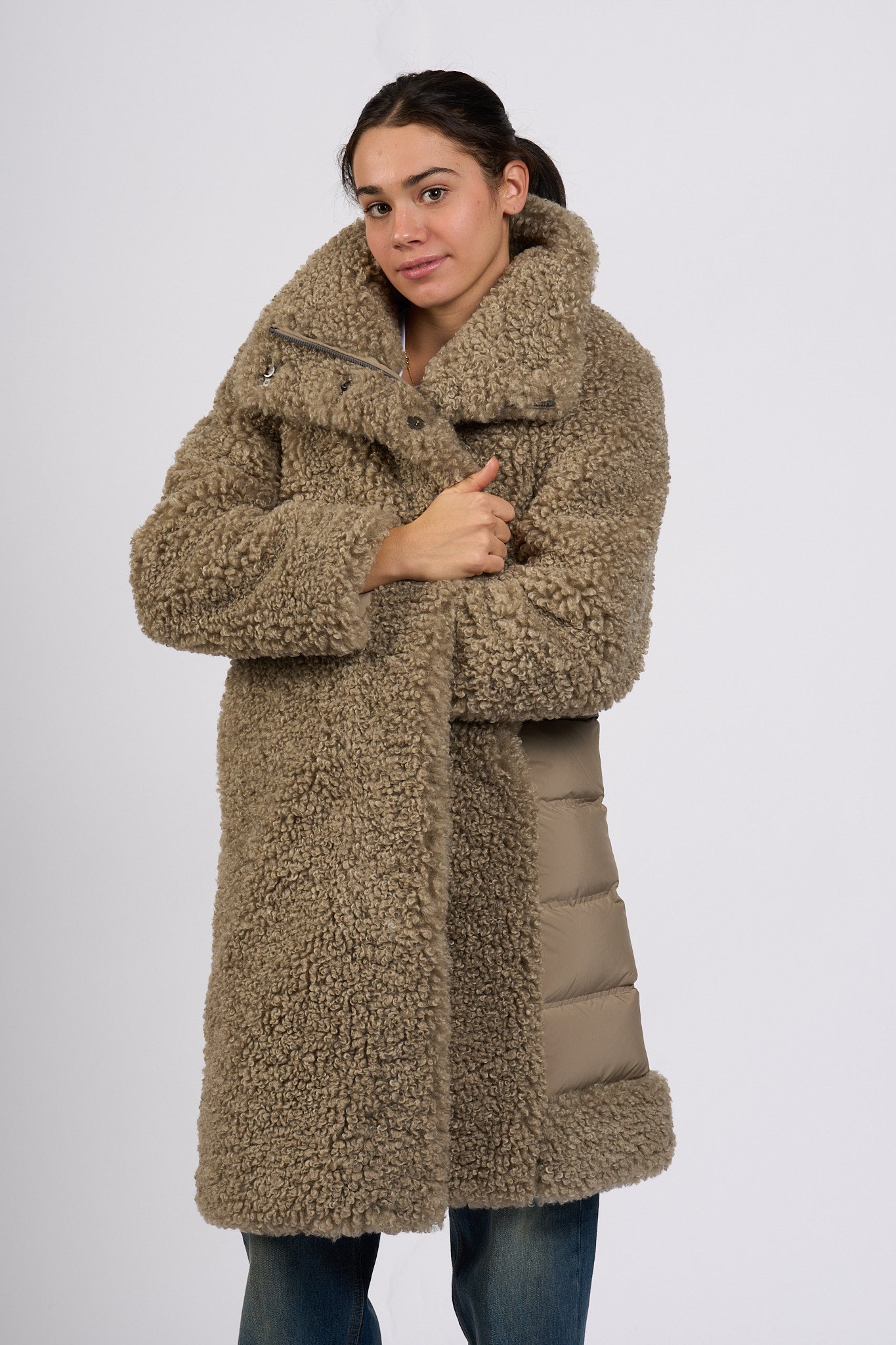 Rrd Cappotto Hybrid Tabacco Donna-8