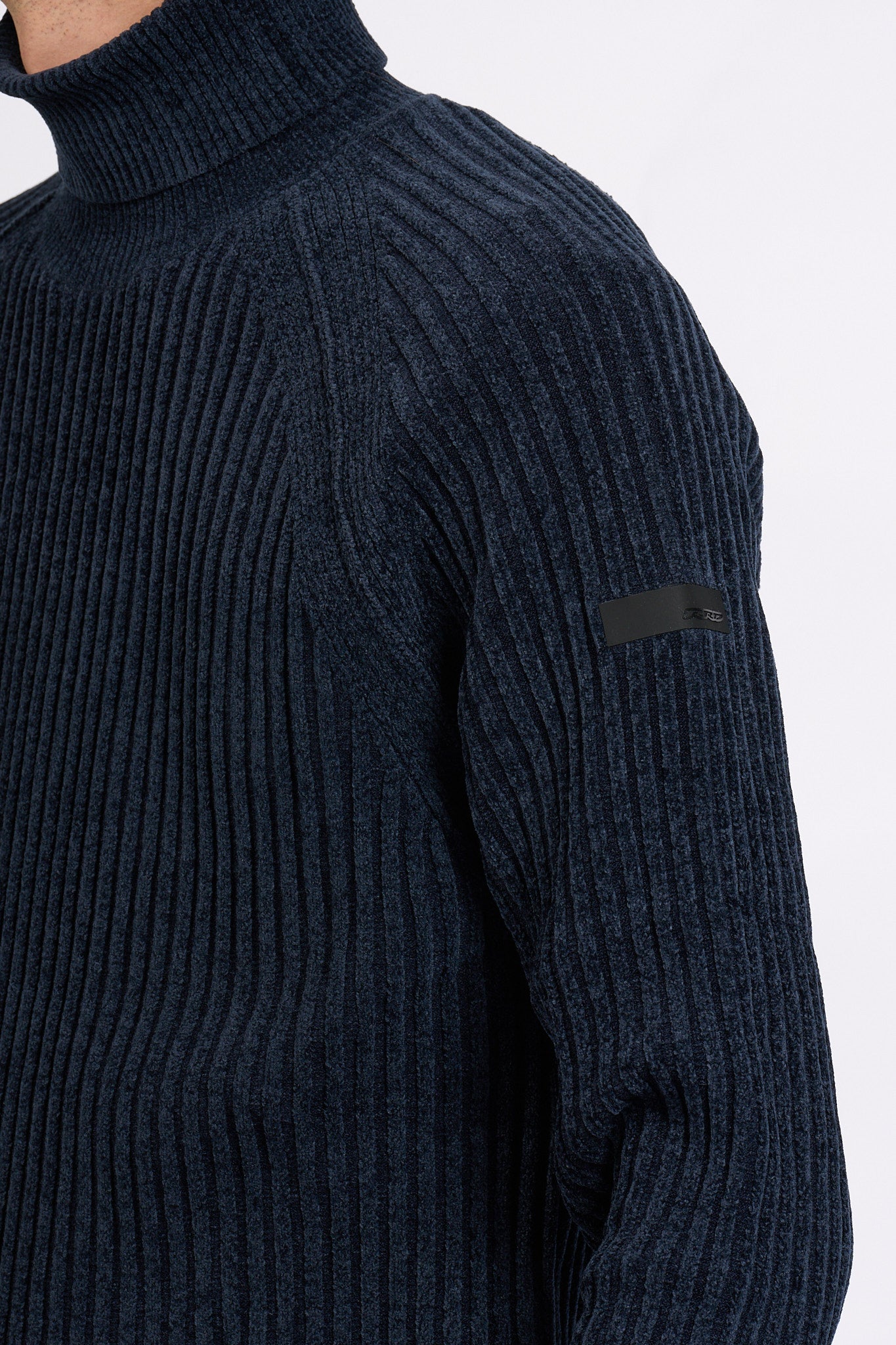 Rrd Dolcevita Ciniglia Blu nero Uomo-7