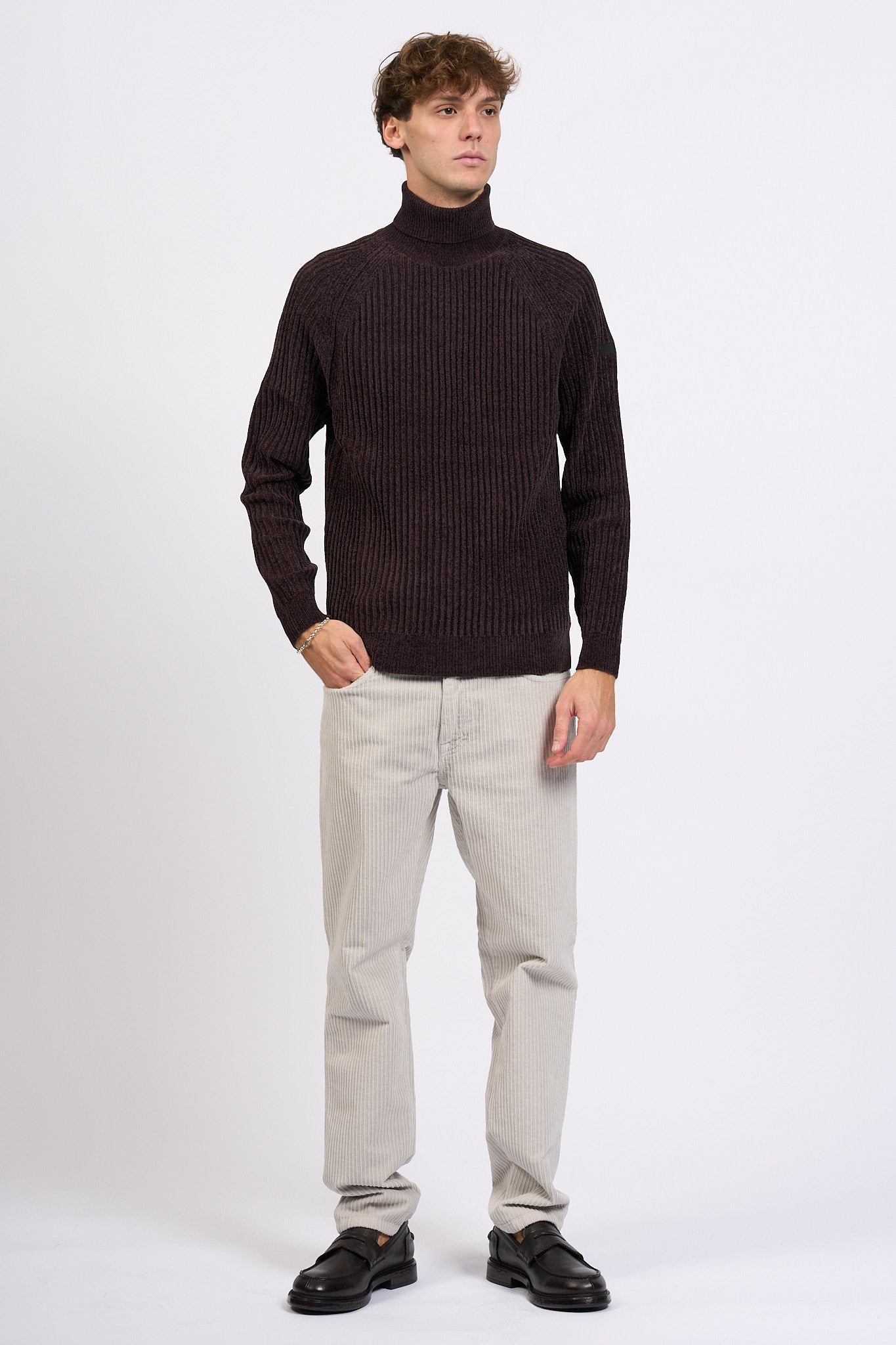 Rrd Dolcevita Ciniglia Bordeaux Uomo-3