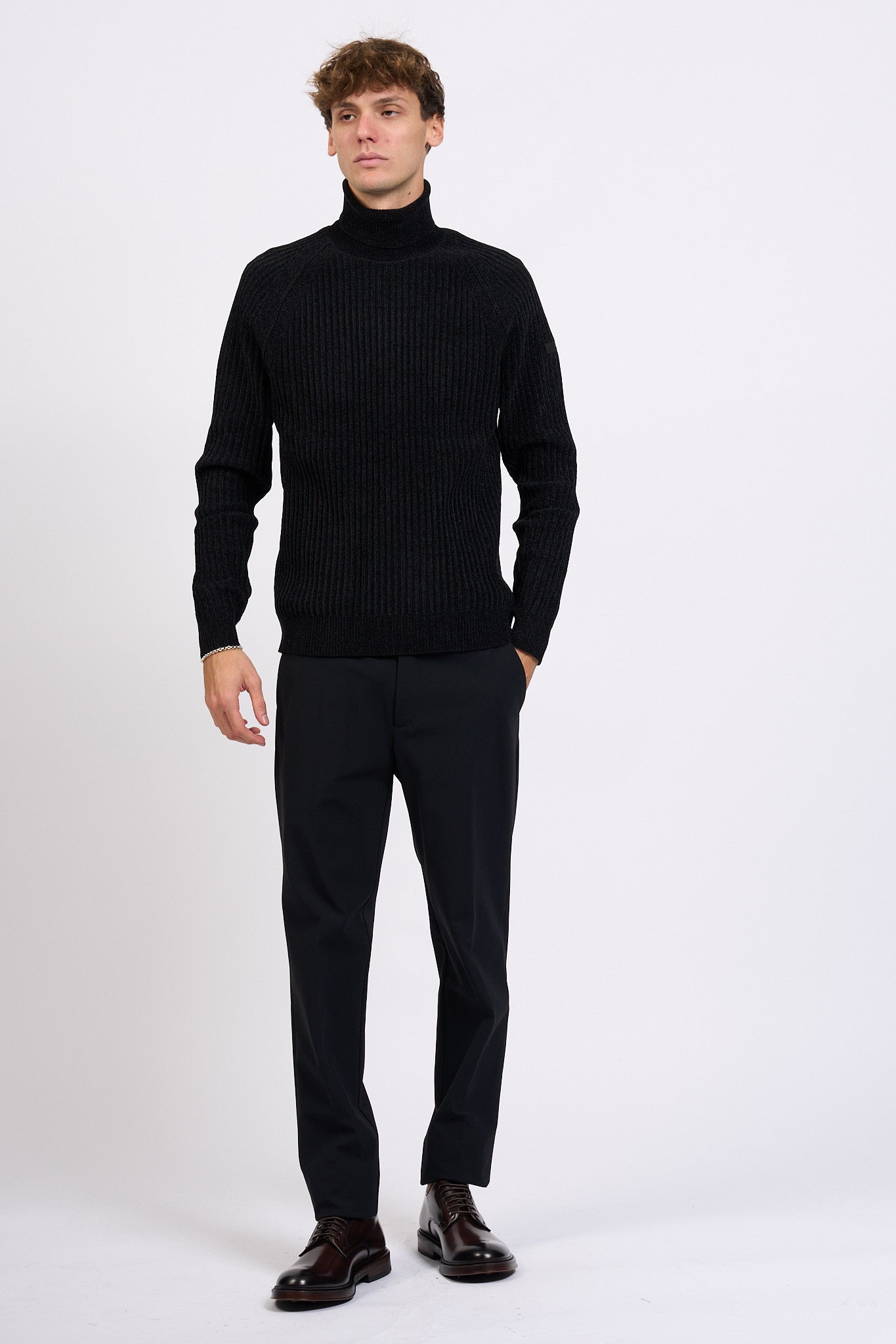 Rrd Dolcevita Ciniglia Nero Uomo-3