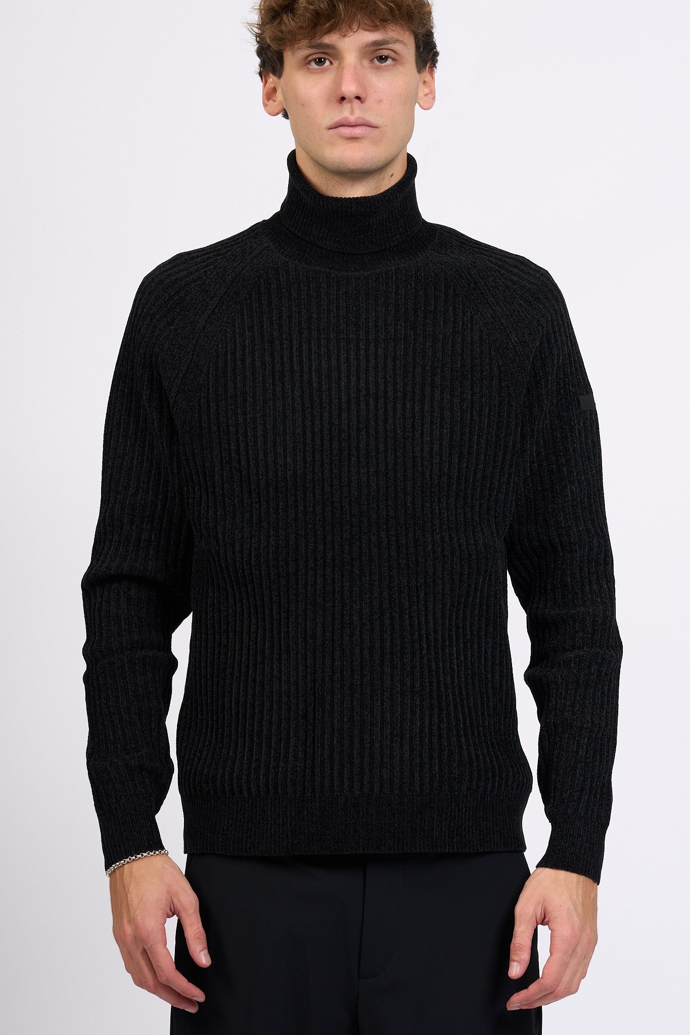 Rrd Dolcevita Ciniglia Nero Uomo-4