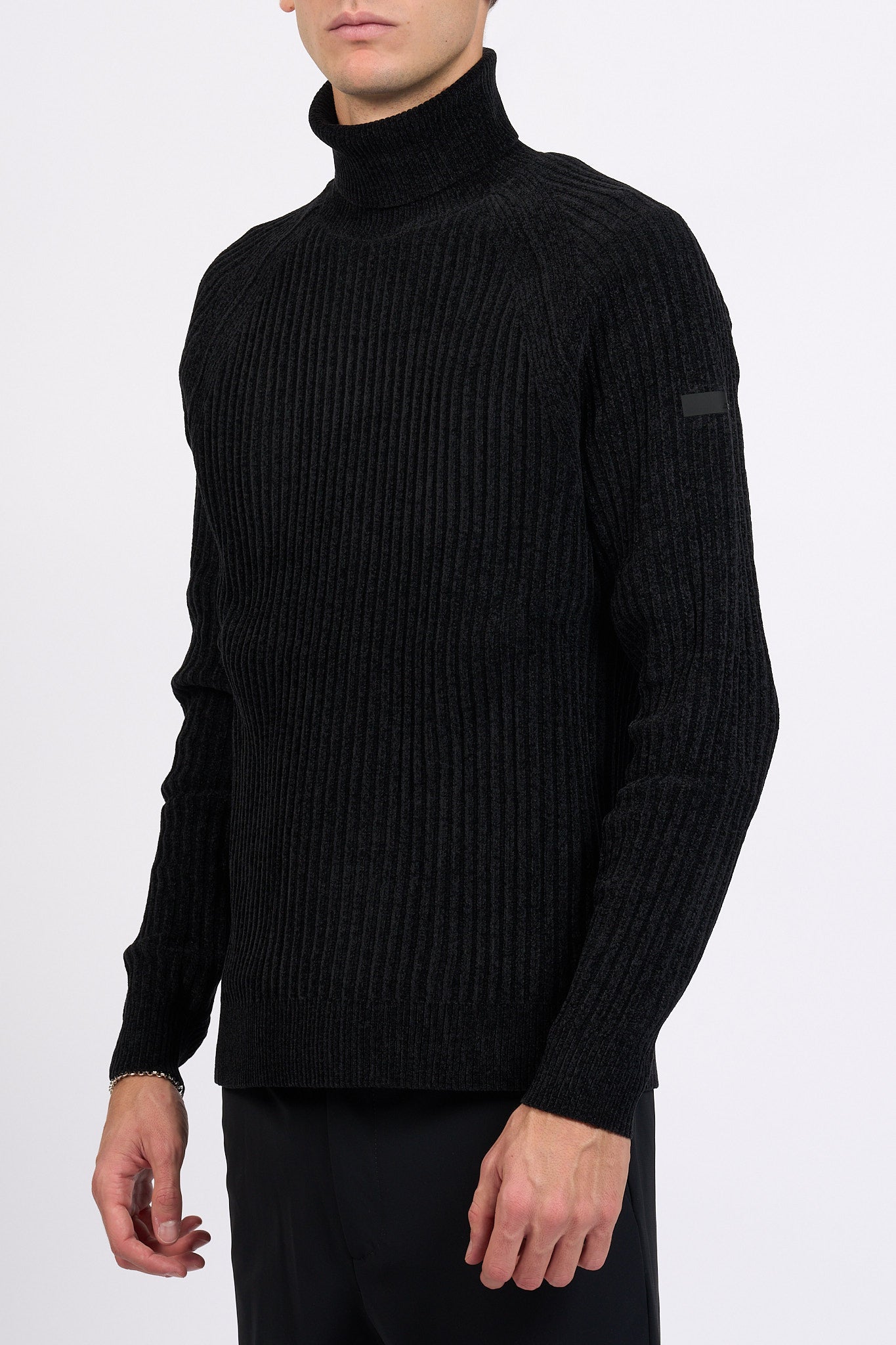 Rrd Dolcevita Ciniglia Nero Uomo-5