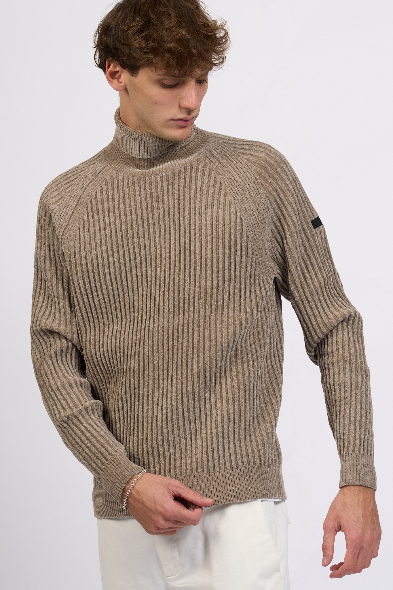 Rrd Dolcevita Ciniglia Beige Uomo-1