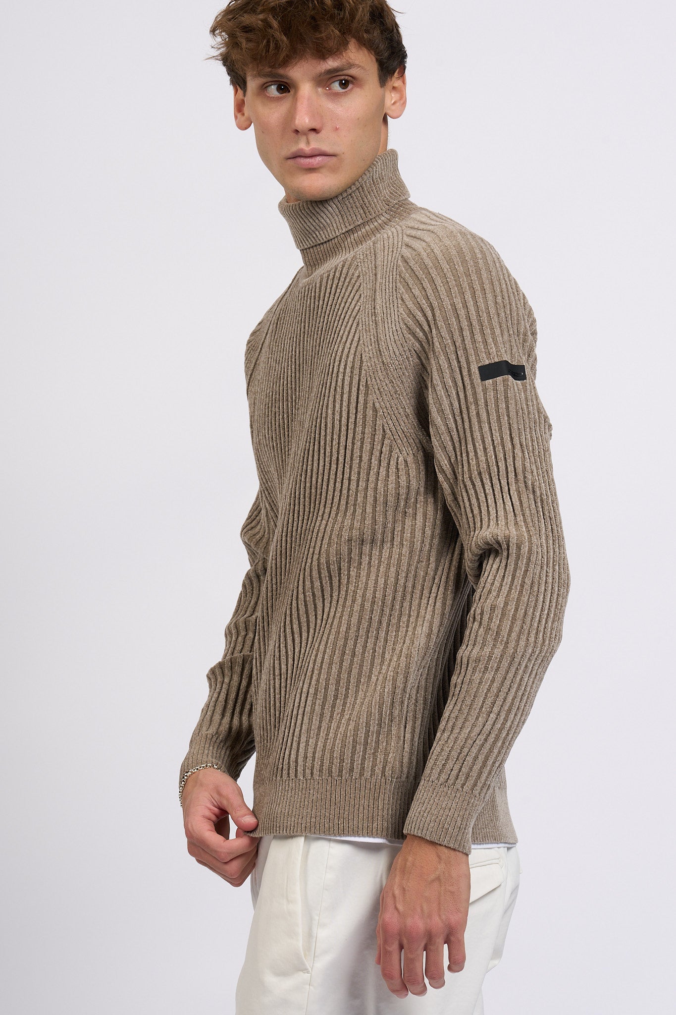 Rrd Dolcevita Ciniglia Beige Uomo-5