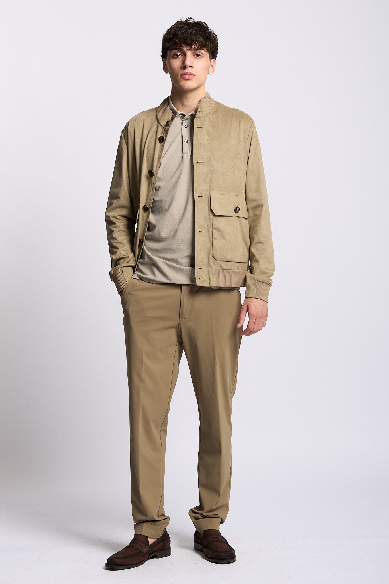 Rrd Giacca in Eco Suede Tabacco Uomo-3