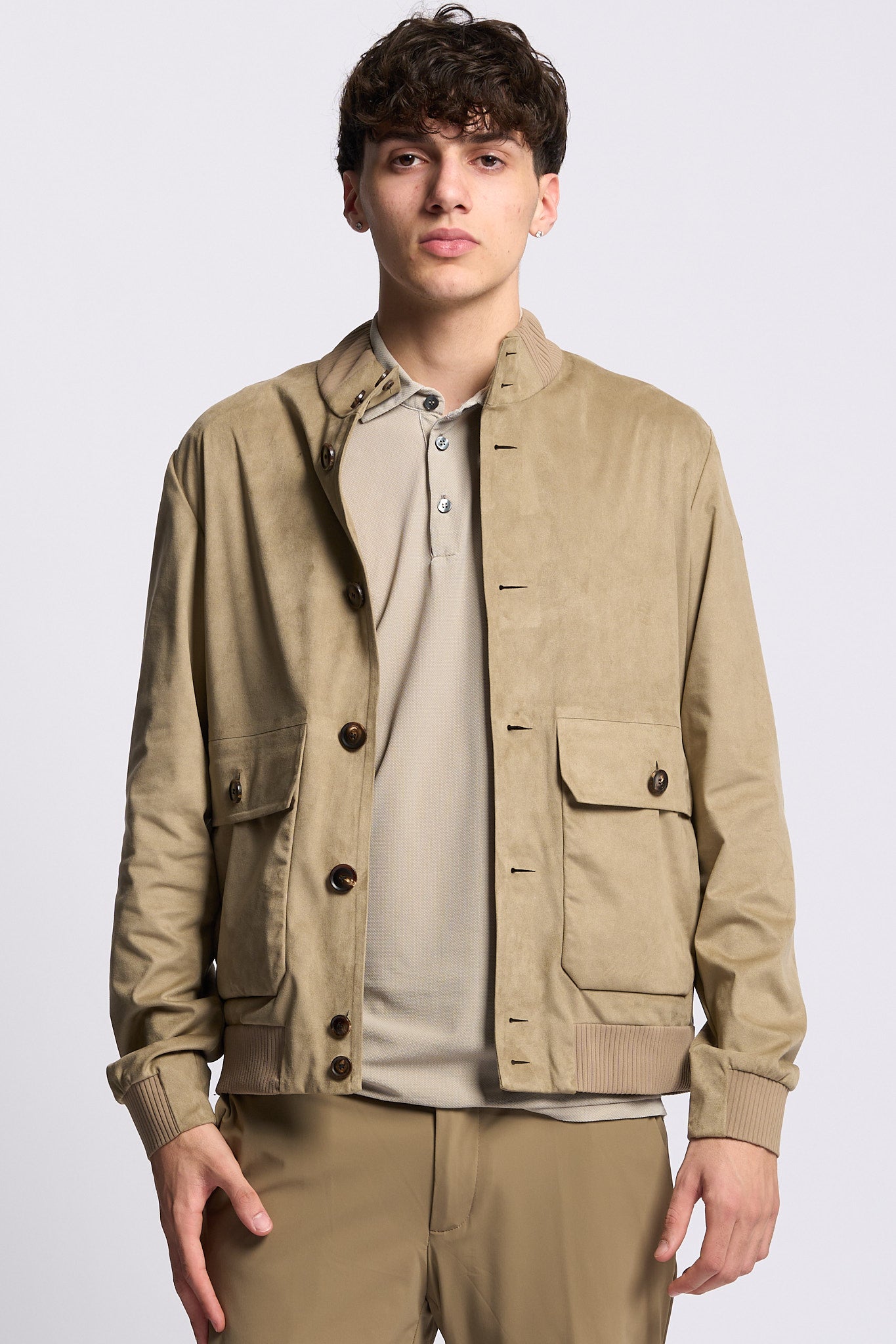 Rrd Giacca in Eco Suede Tabacco Uomo-4