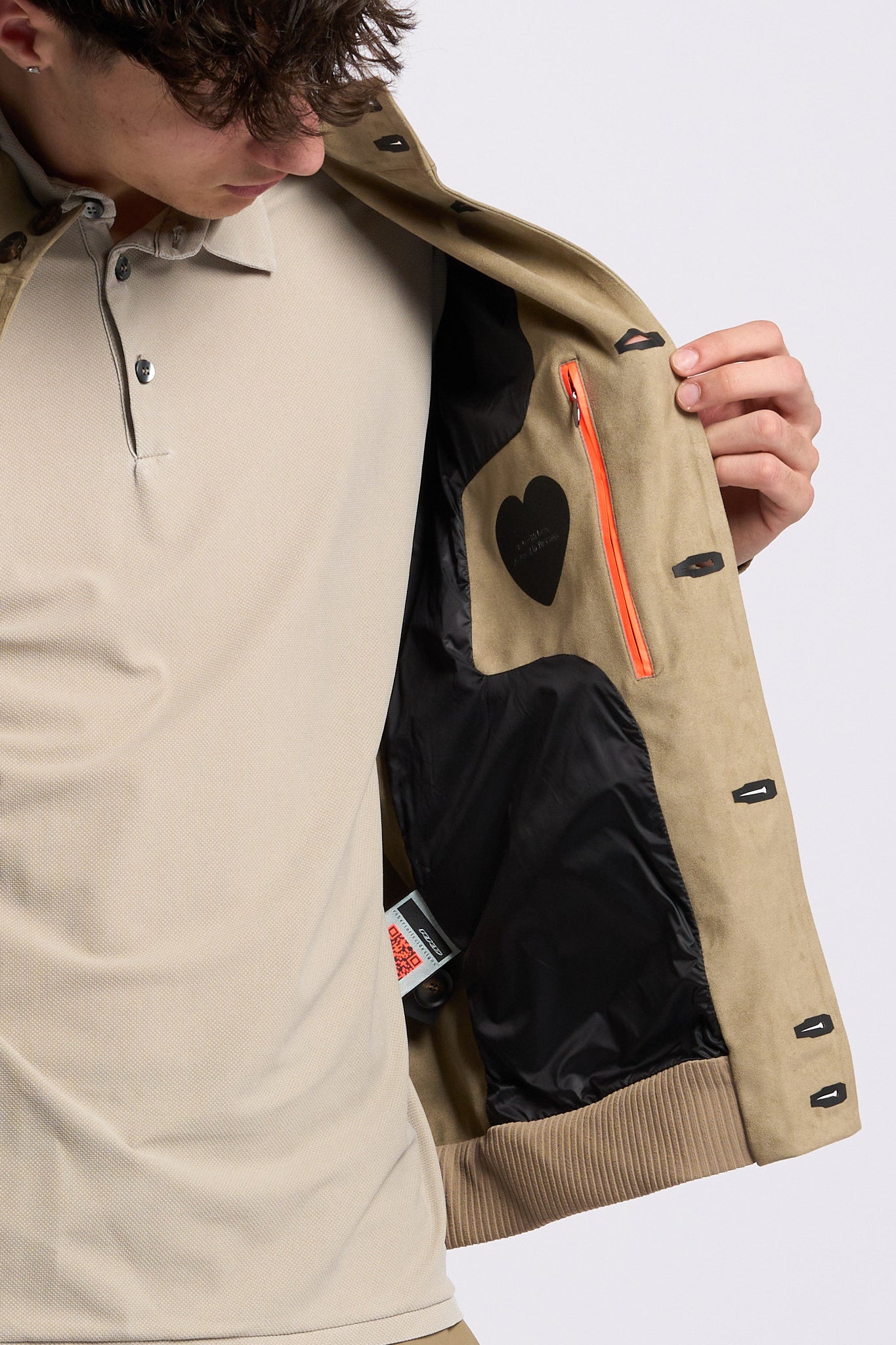 Rrd Giacca in Eco Suede Tabacco Uomo-6