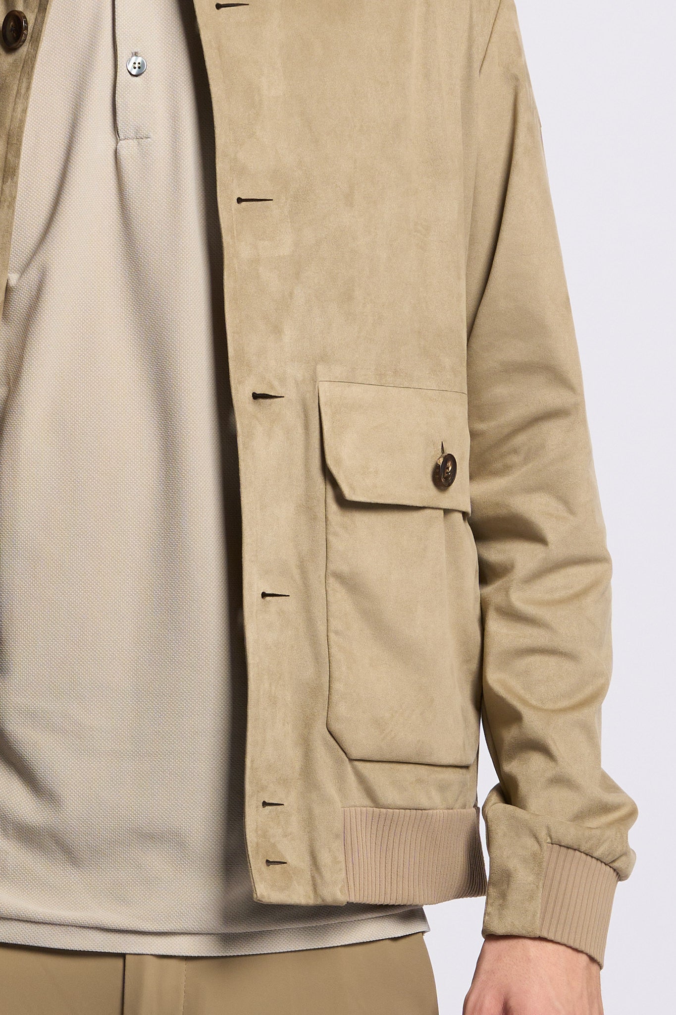 Rrd Giacca in Eco Suede Tabacco Uomo-7