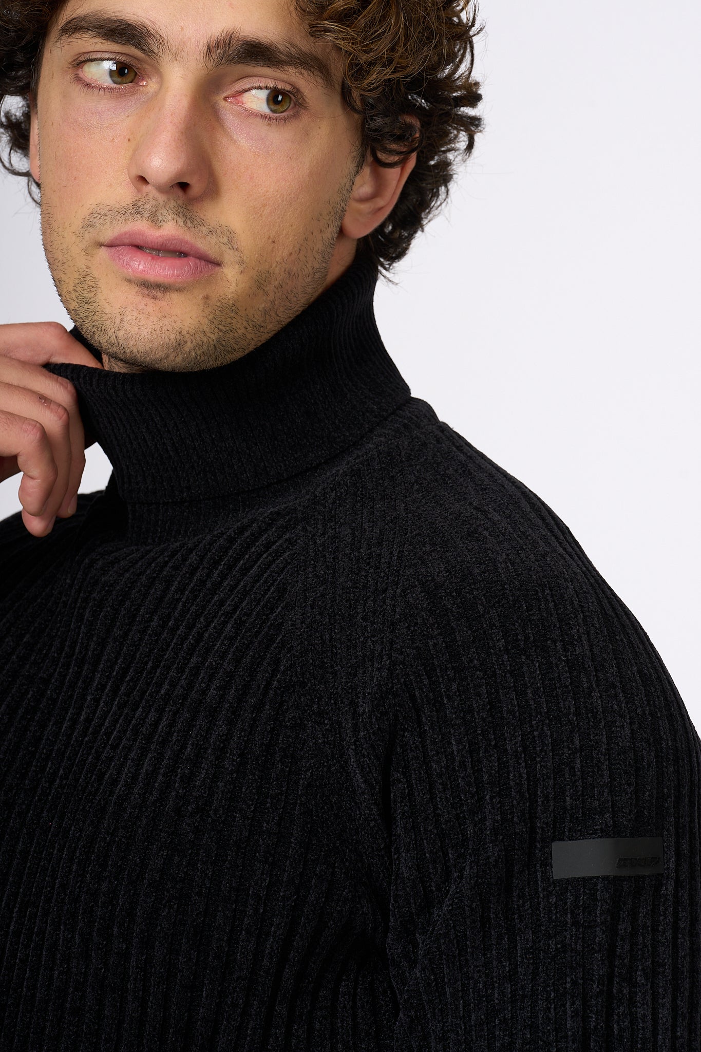 Rrd Black Turtleneck Sweater Men-6