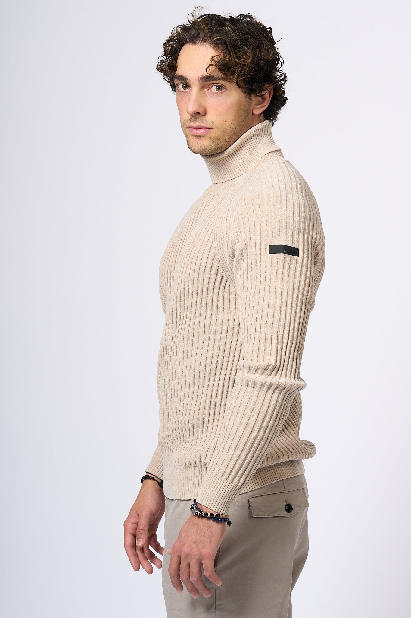 Rrd Turtleneck Sweater Sand Men-3