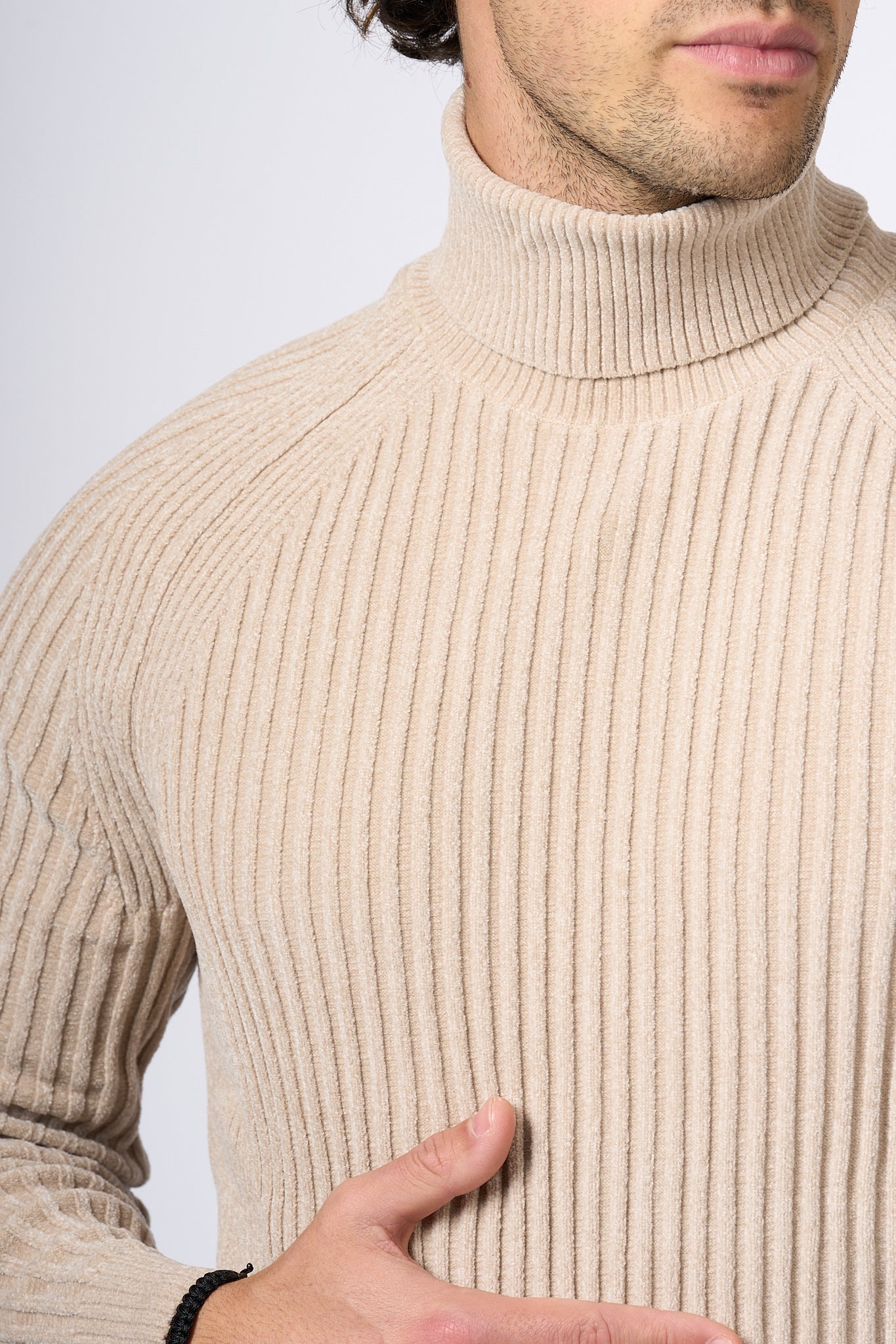 Rrd Turtleneck Sweater Sand Men-5