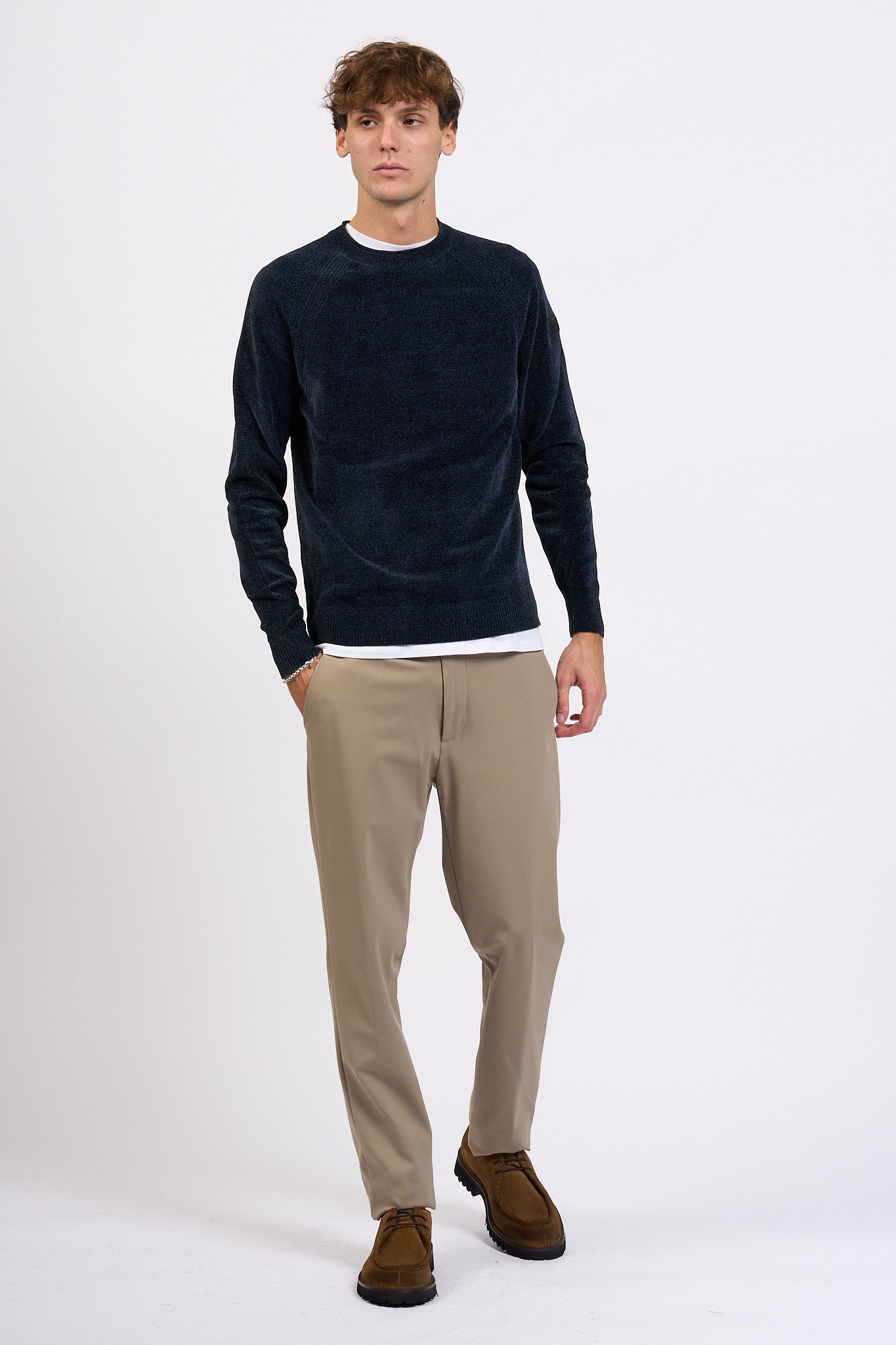 Rrd Maglia Ciniglia Blu nero Uomo-2