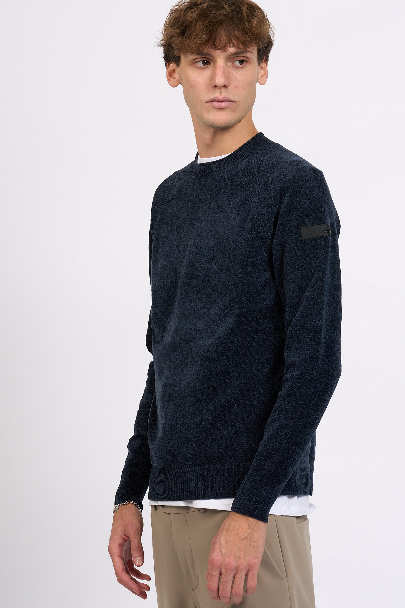 Rrd Maglia Ciniglia Blu nero Uomo-1