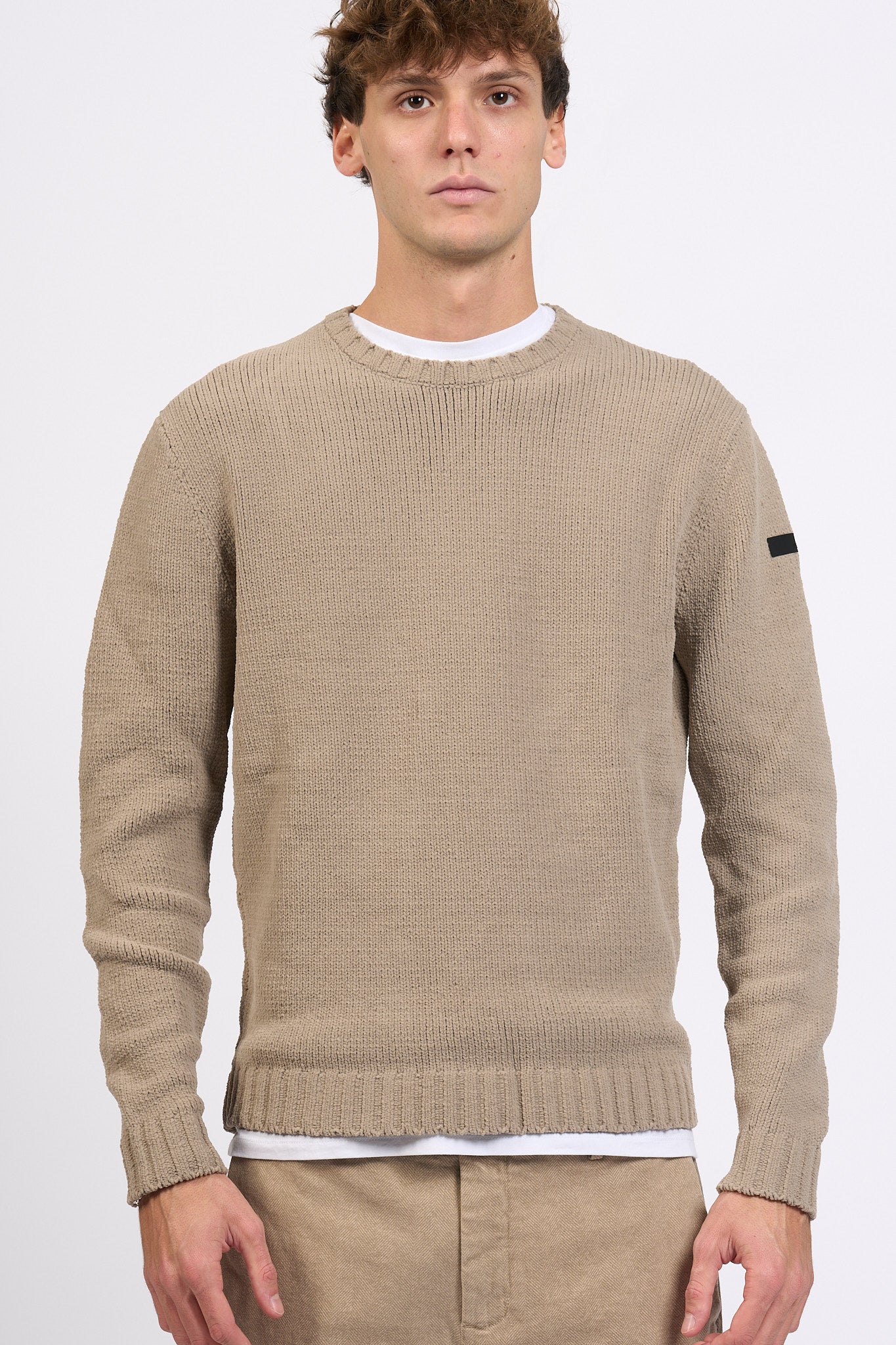 Rrd Maglia Girocollo Beige Uomo-1