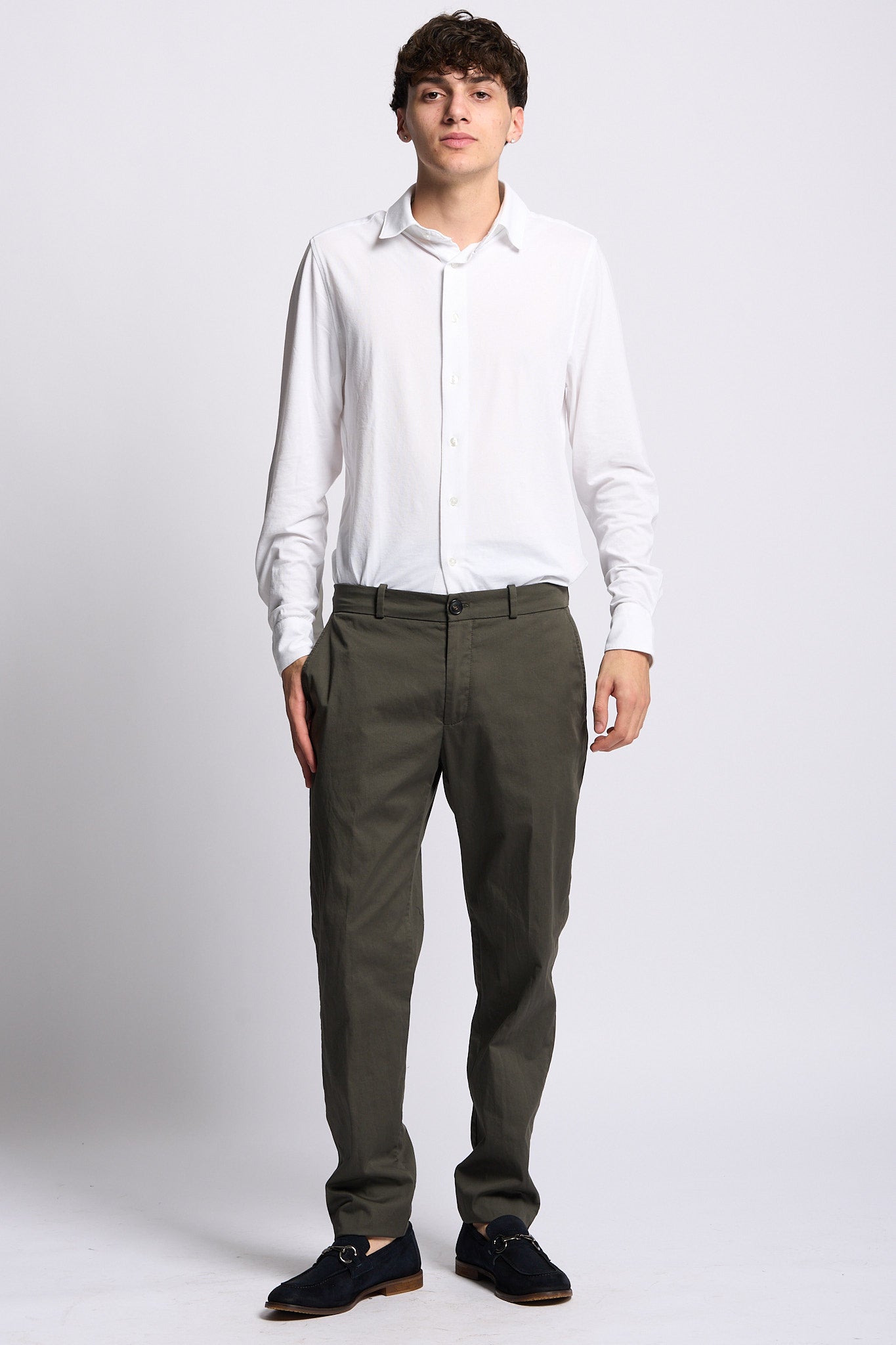 Rrd Pantalone Cottech Verde Militare Uomo-4