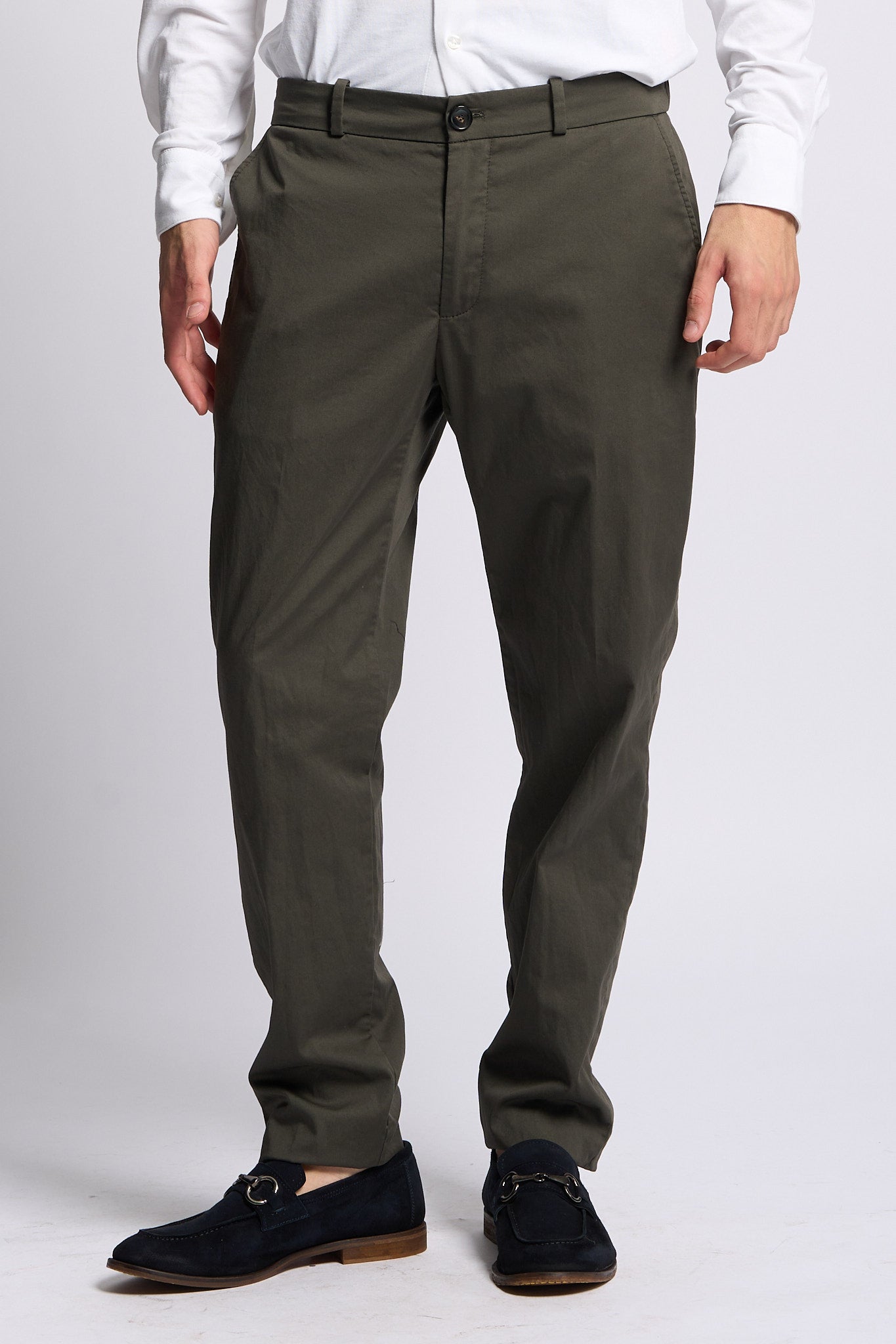 Rrd Pantalone Cottech Verde Militare Uomo-1