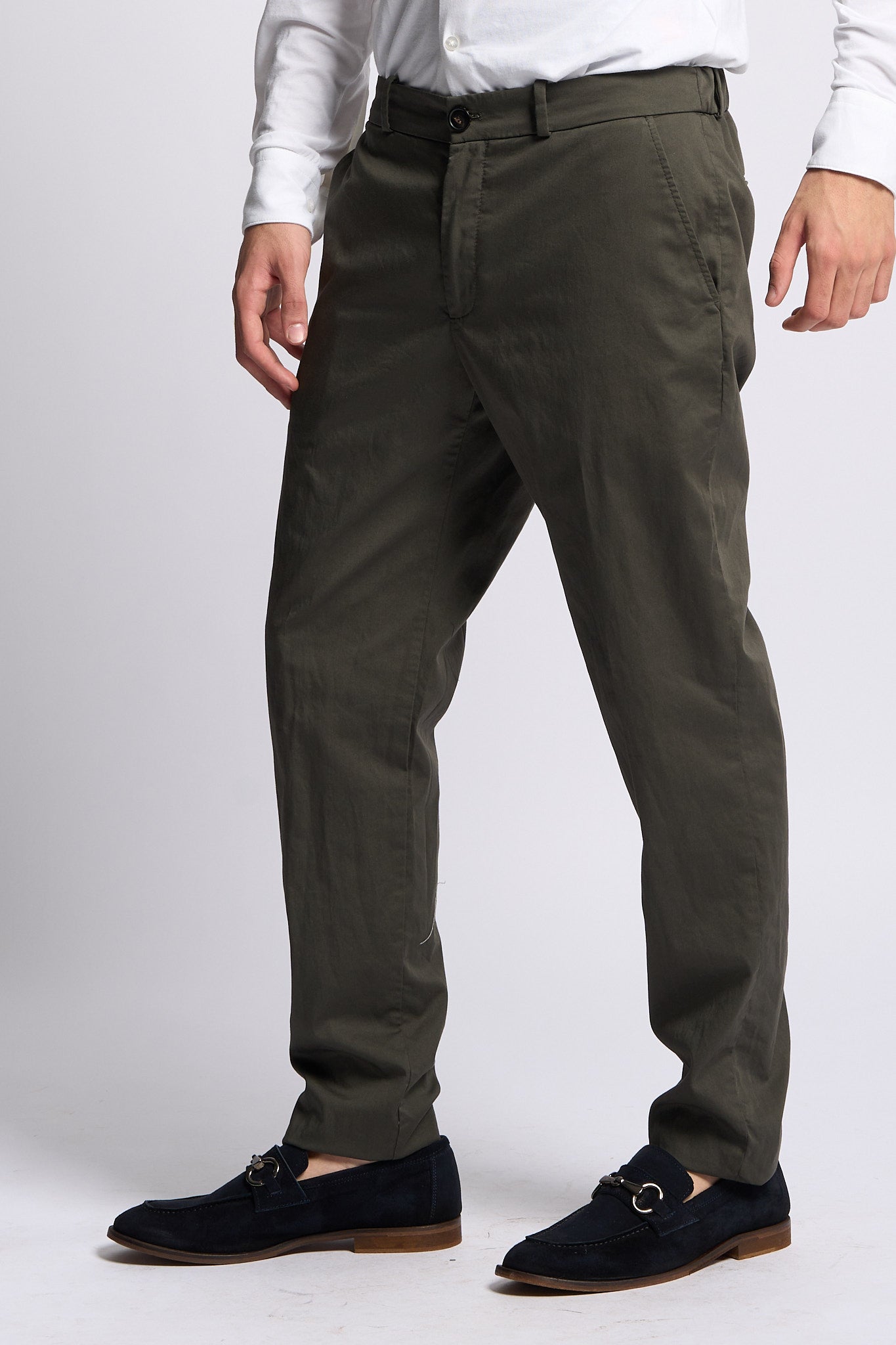 Rrd Pantalone Cottech Verde Militare Uomo-6
