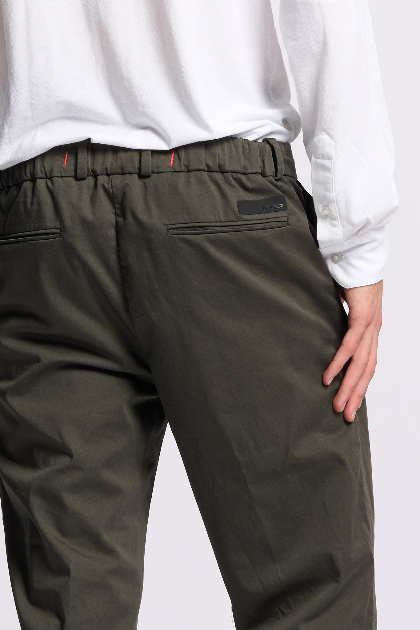 Rrd Pantalone Cottech Verde Militare Uomo-2