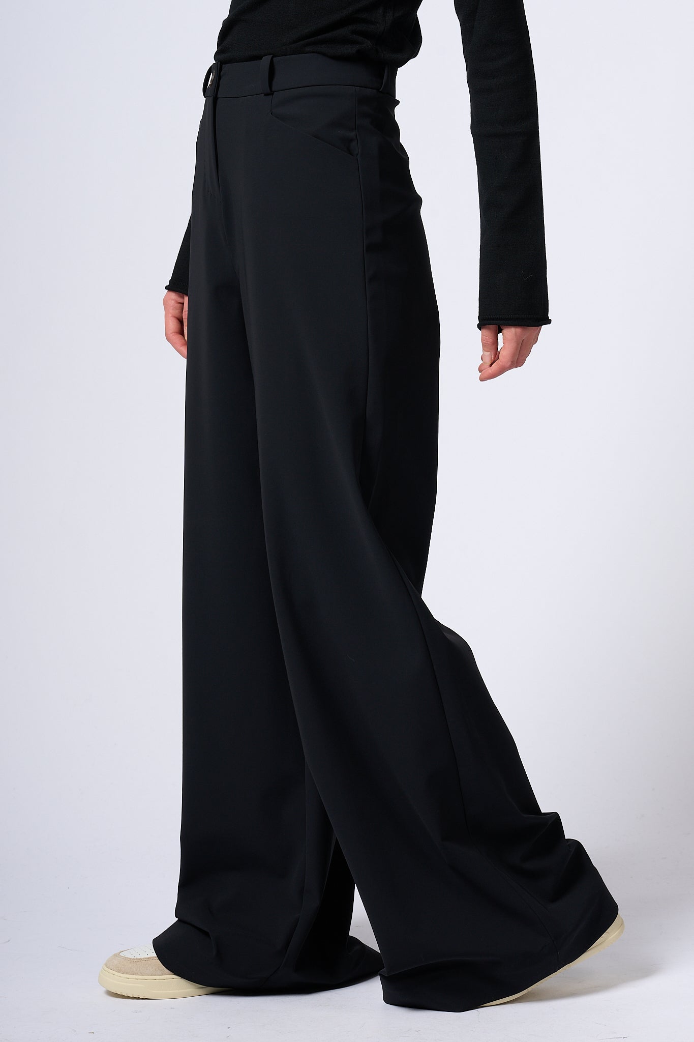 Rrd Livia Wide Leg Pants Black Women-1