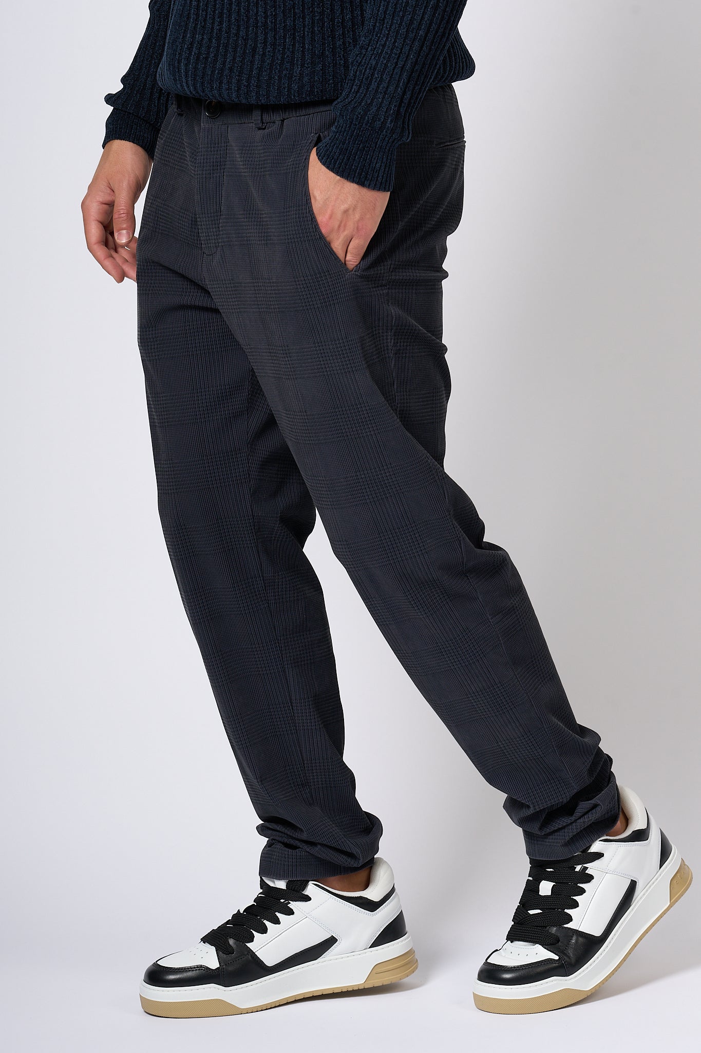 Rrd Pantalone Velluto Antracite Uomo-3