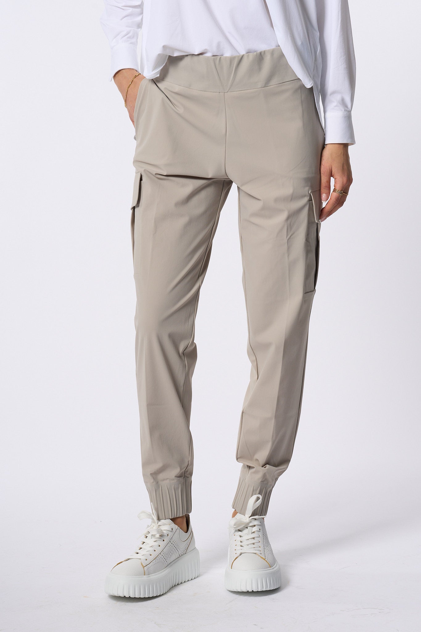 Rrd Pantaloni Cargo Sabbia Donna-4