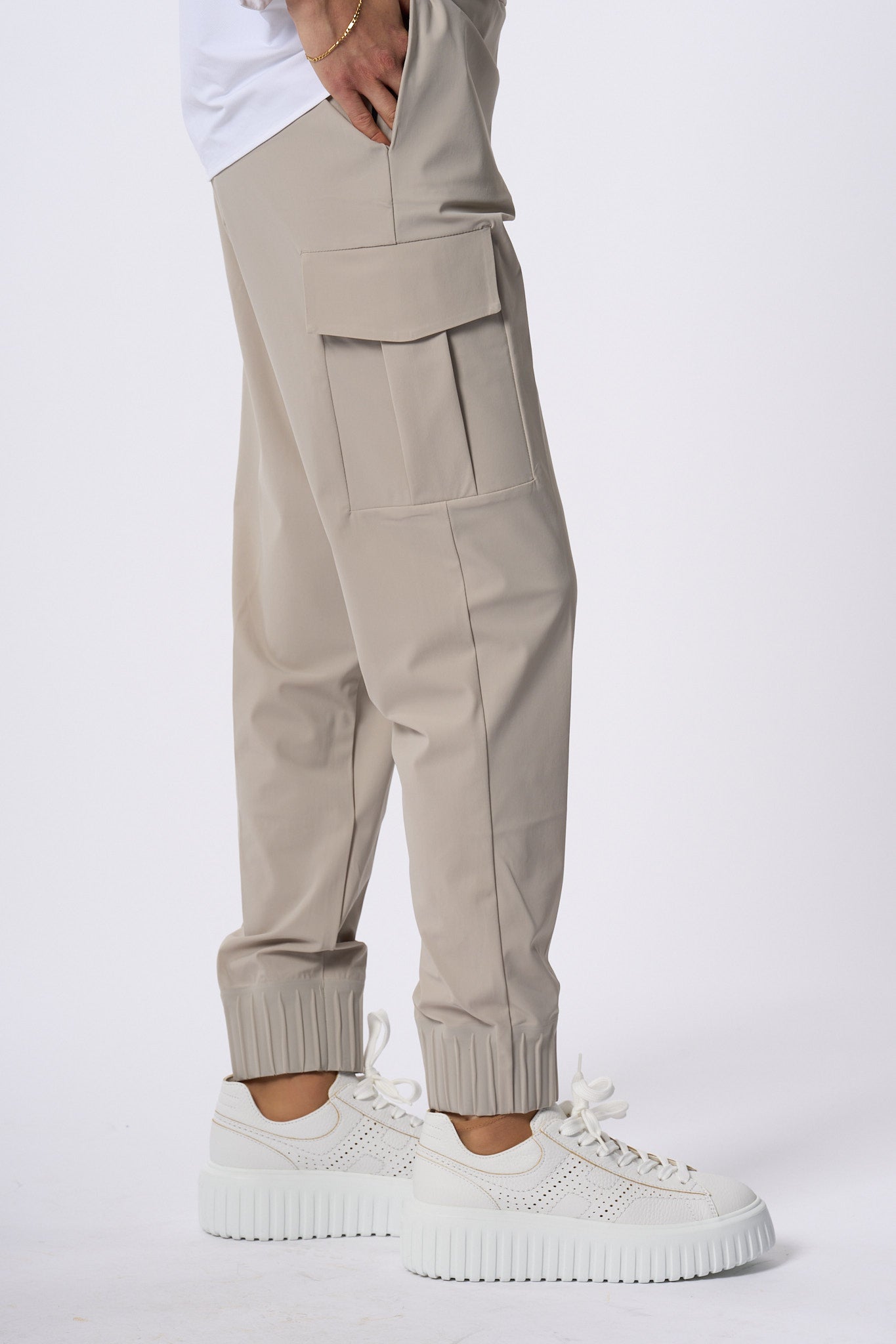 Rrd Pantaloni Cargo Sabbia Donna-2