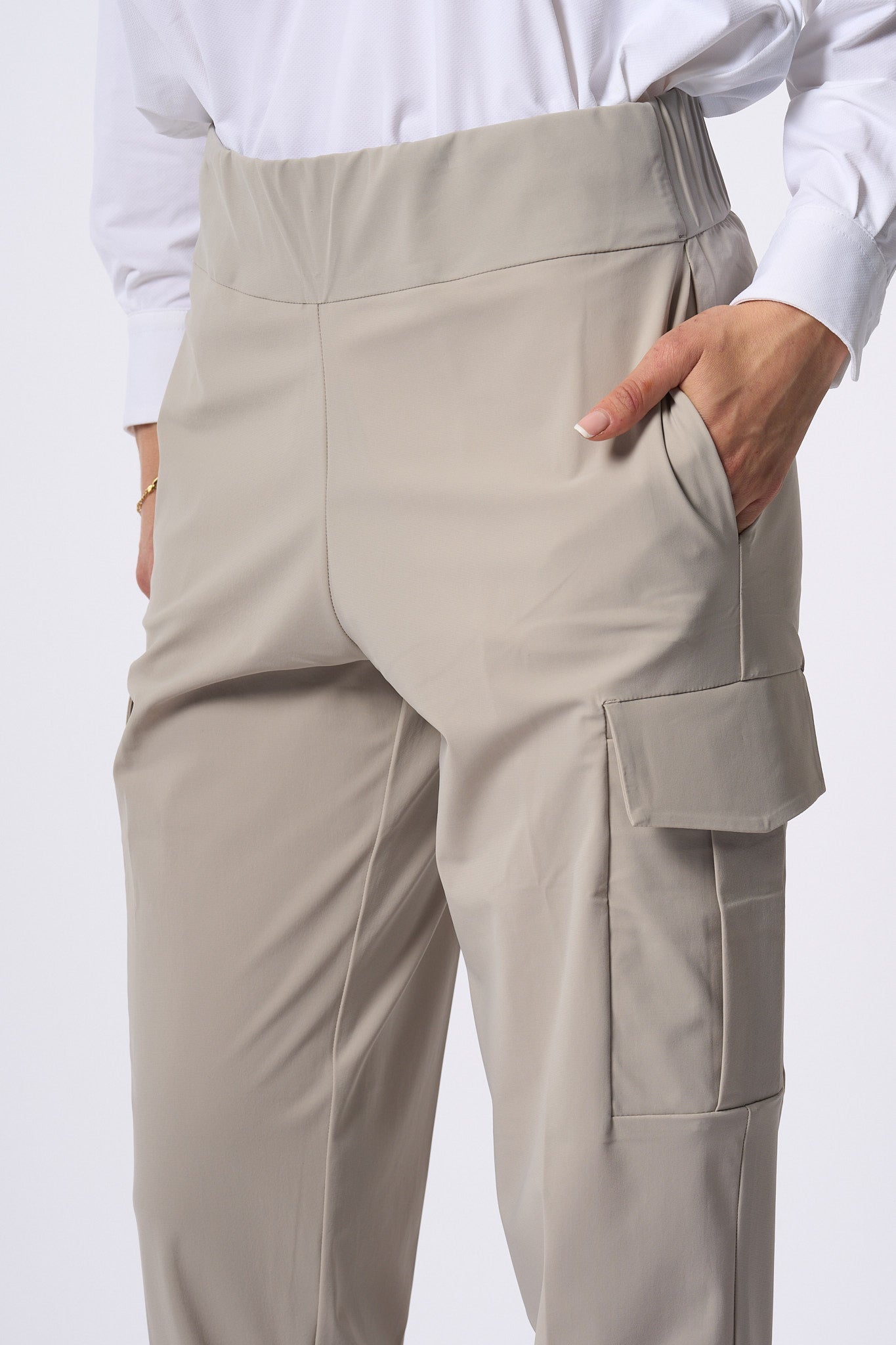 Rrd Pantaloni Cargo Sabbia Donna-6