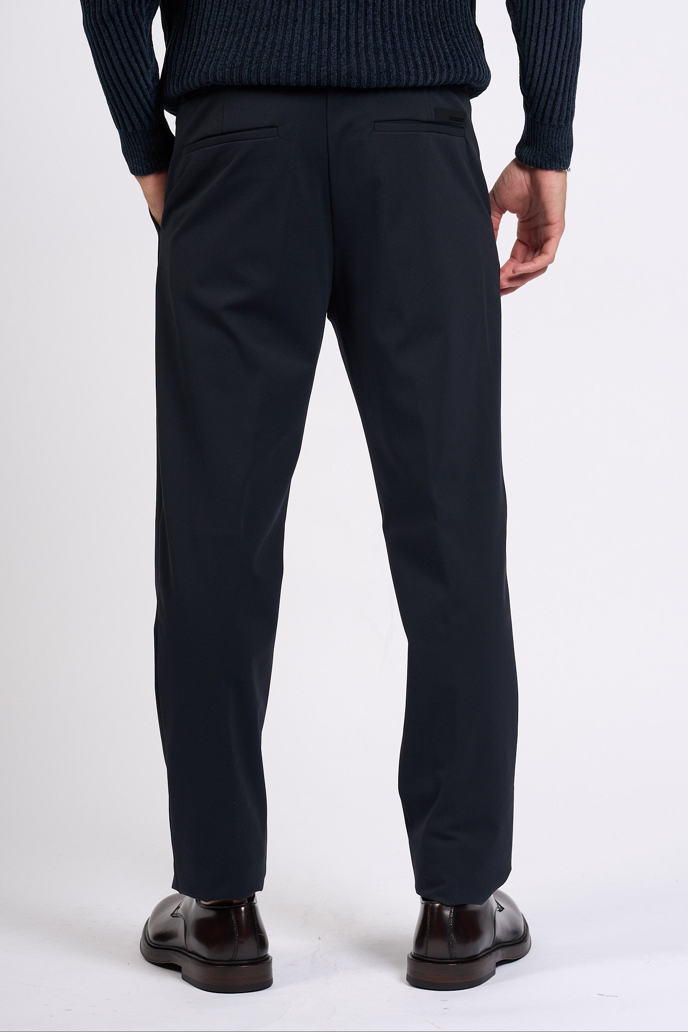 Rrd Pantaloni Soft Touch Blu nero Uomo-5