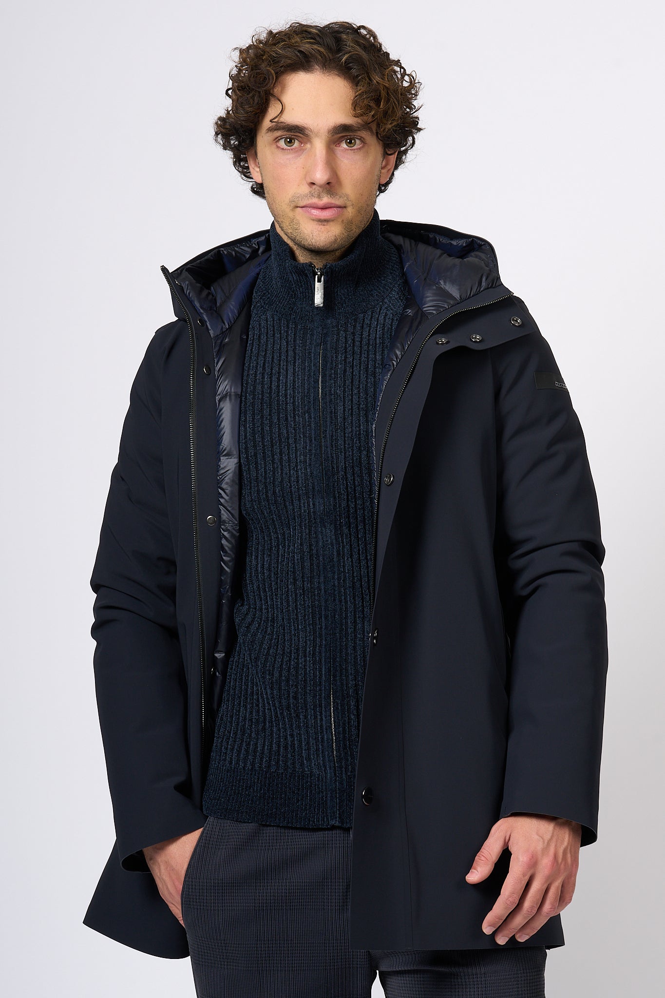 Rrd Parka Down Under Blu Uomo-3