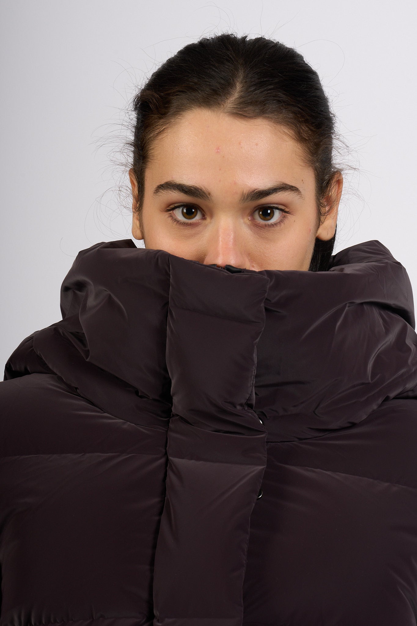 Rrd Piumino Corto Bordeaux Donna-2