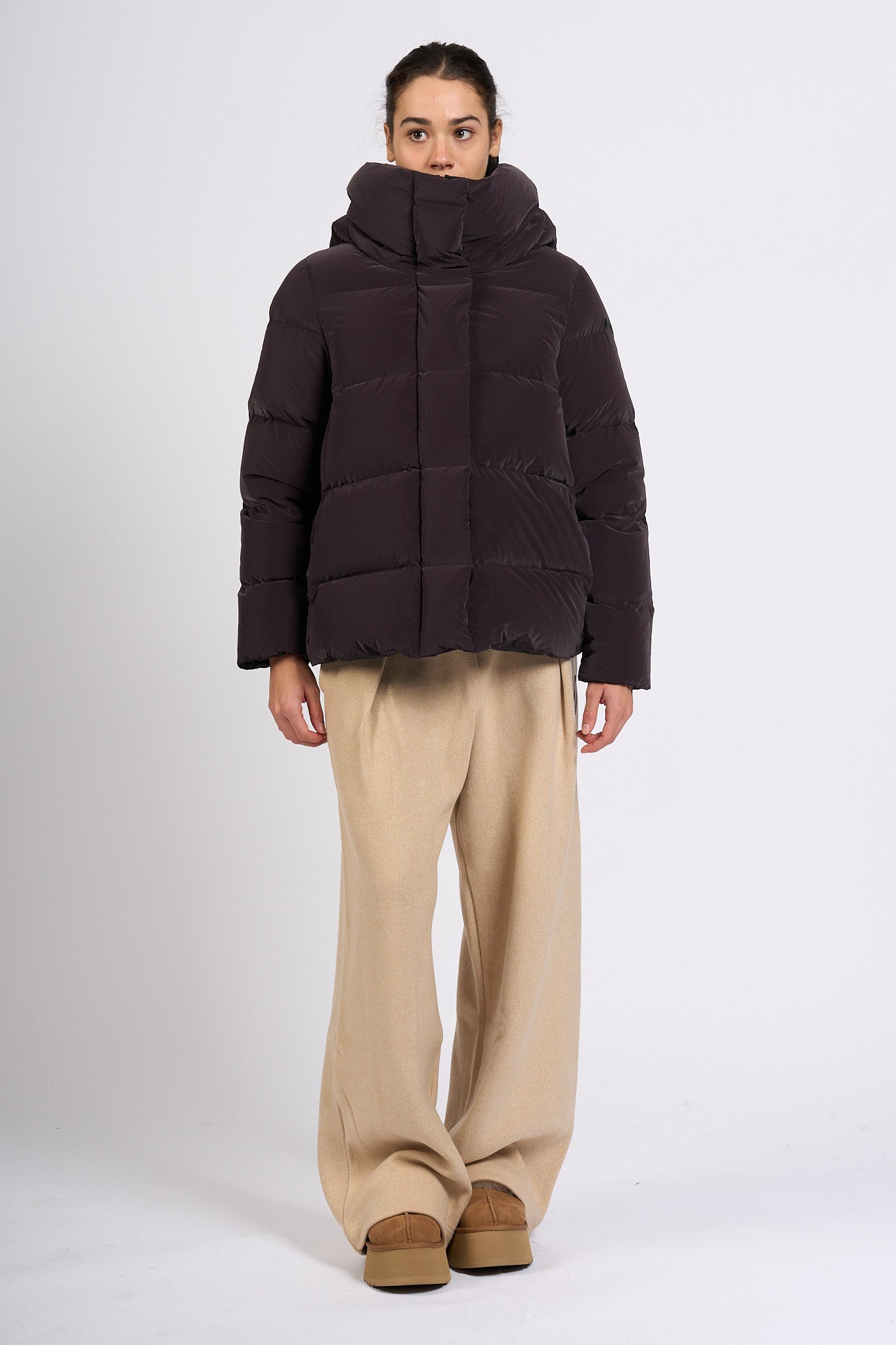 Rrd Piumino Corto Bordeaux Donna-7