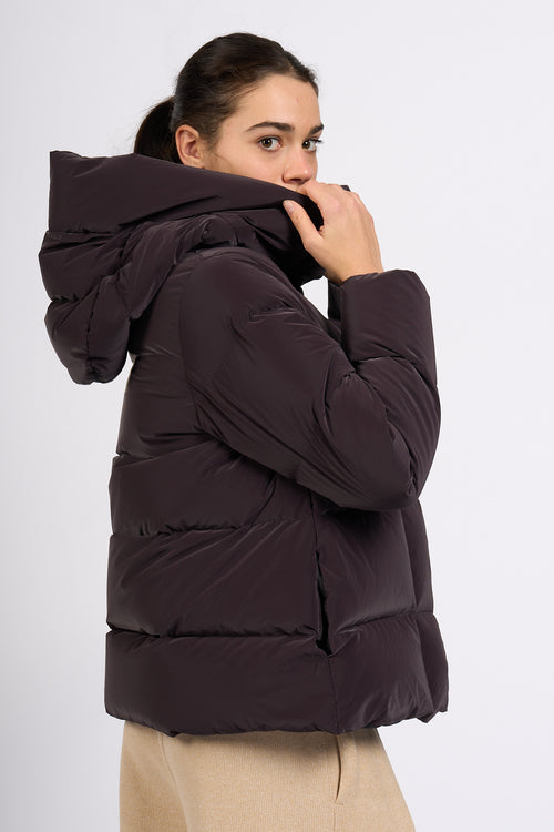 Rrd Piumino Corto Bordeaux Donna