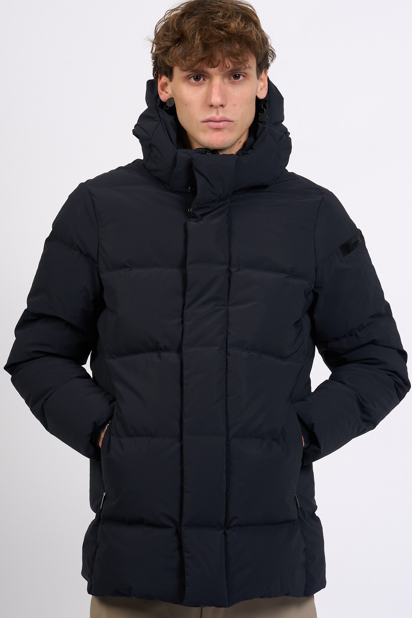 Rrd Piumino Winter Tubic Cappuccio Blu Uomo-8