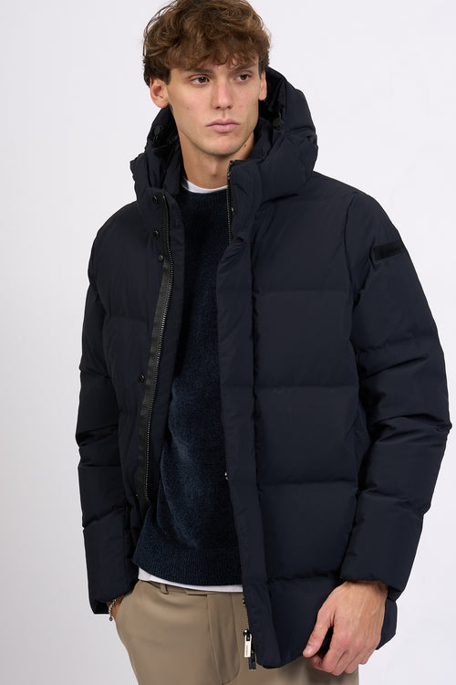 Rrd Piumino Winter Tubic Cappuccio Blu Uomo
