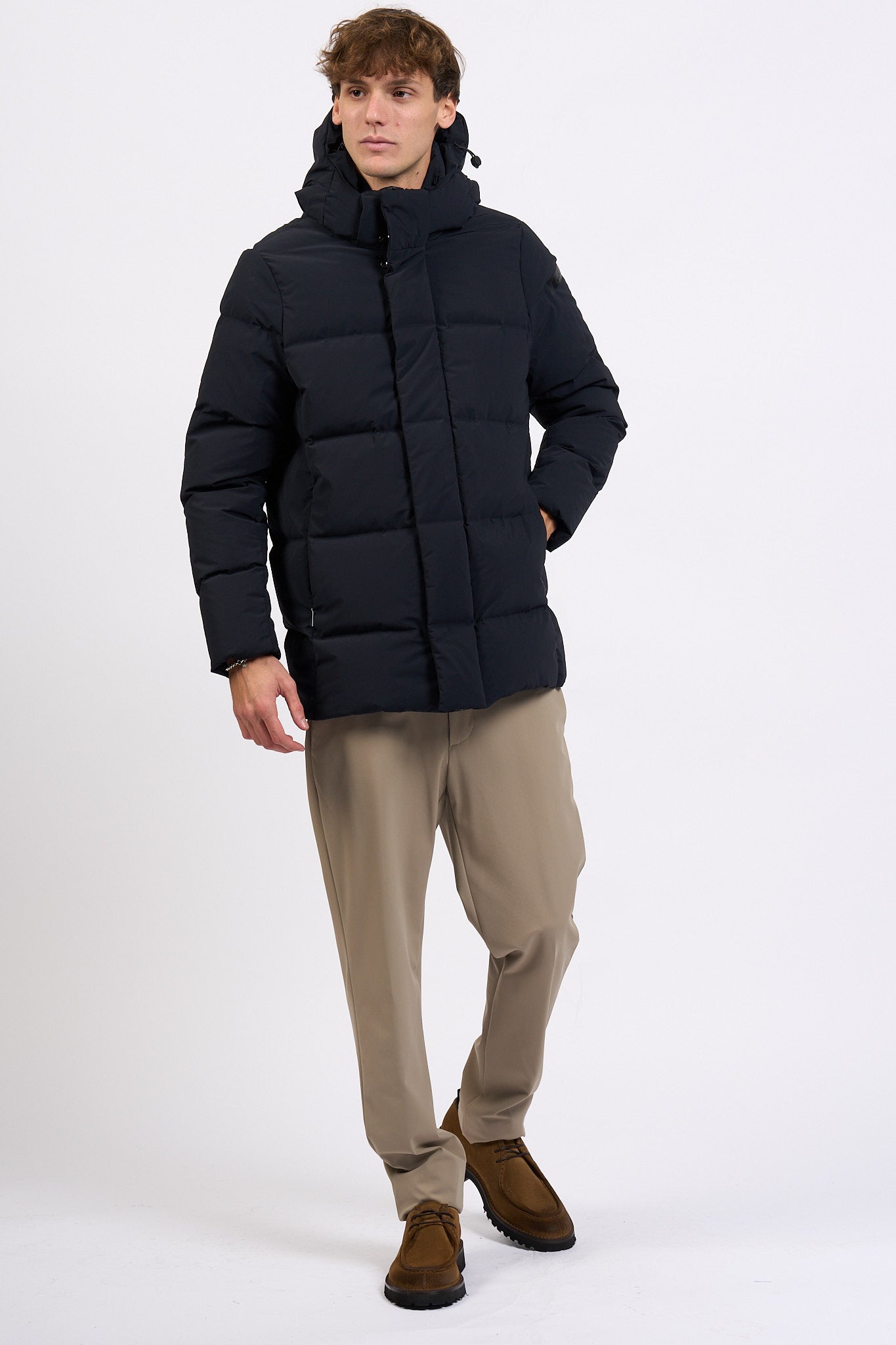 Rrd Piumino Winter Tubic Cappuccio Blu Uomo-3