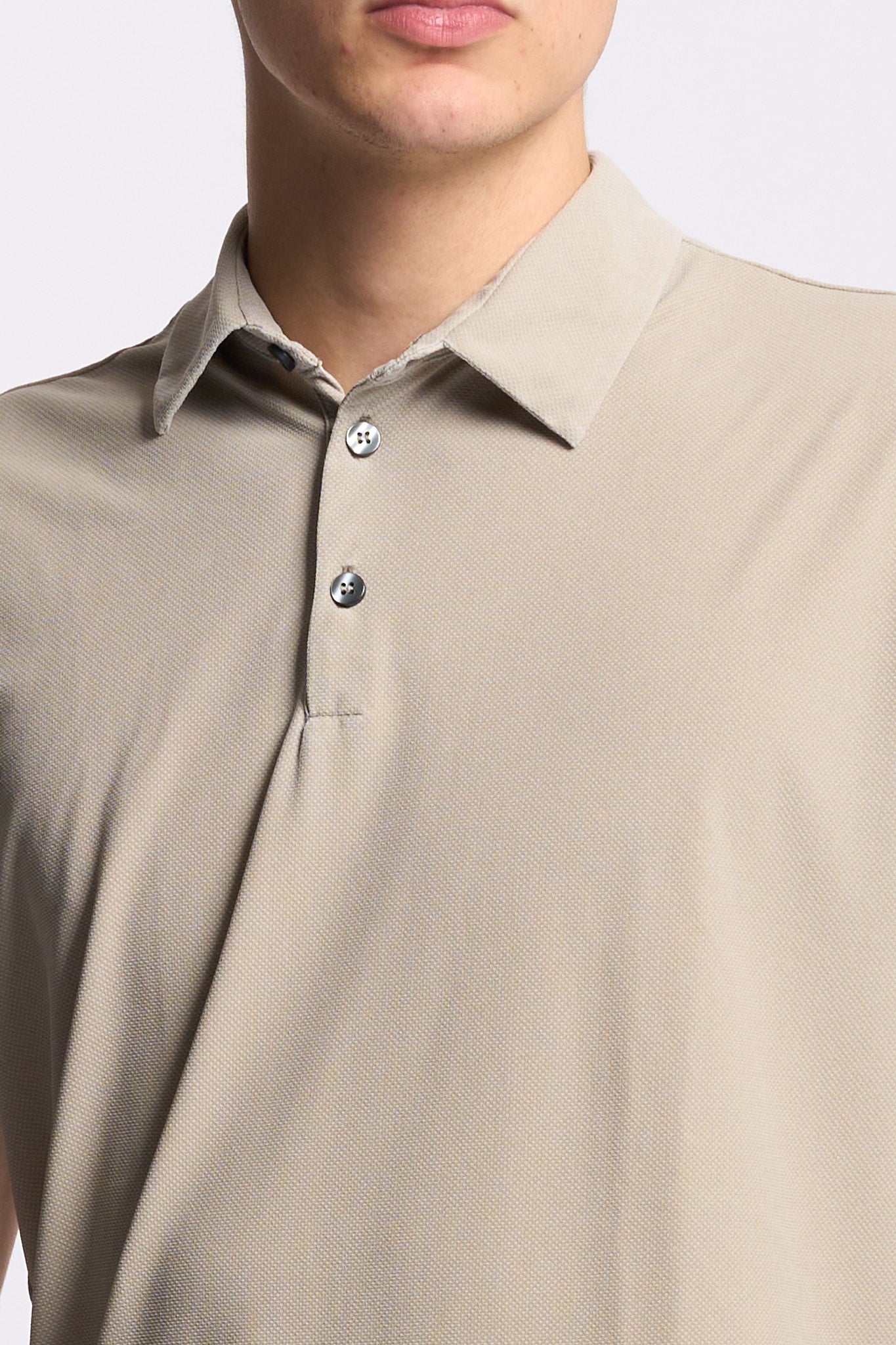 Rrd Polo Pique Beige Uomo-4