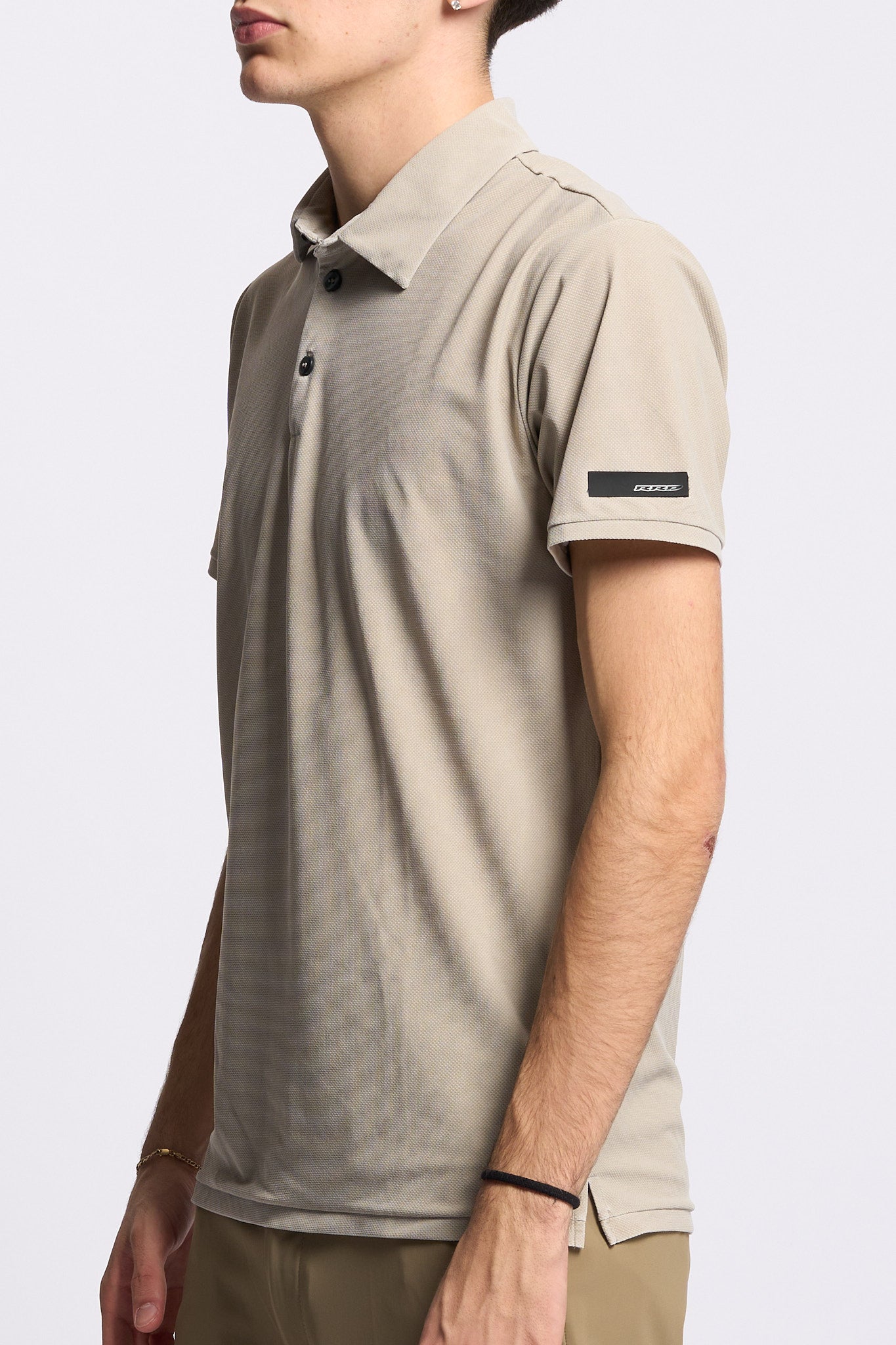 Rrd Polo Pique Beige Uomo-3
