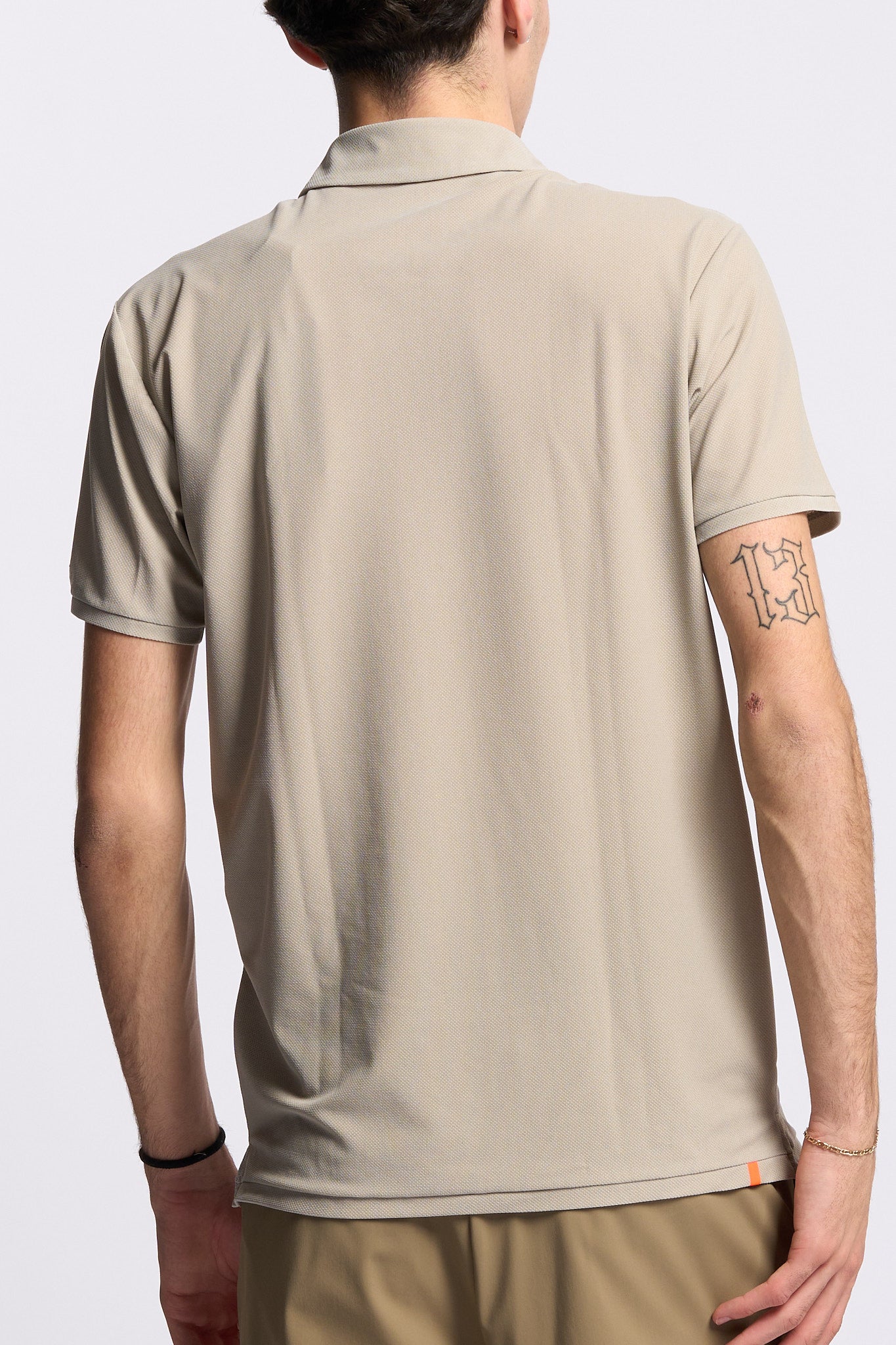 Rrd Polo Pique Beige Uomo-5