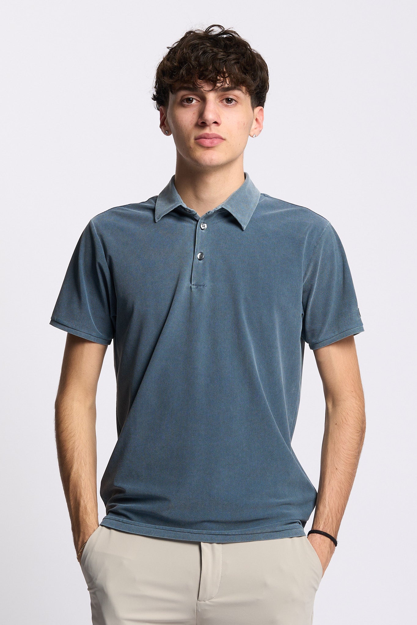 Rrd Polo PiquÈ Mm Blu Uomo-2