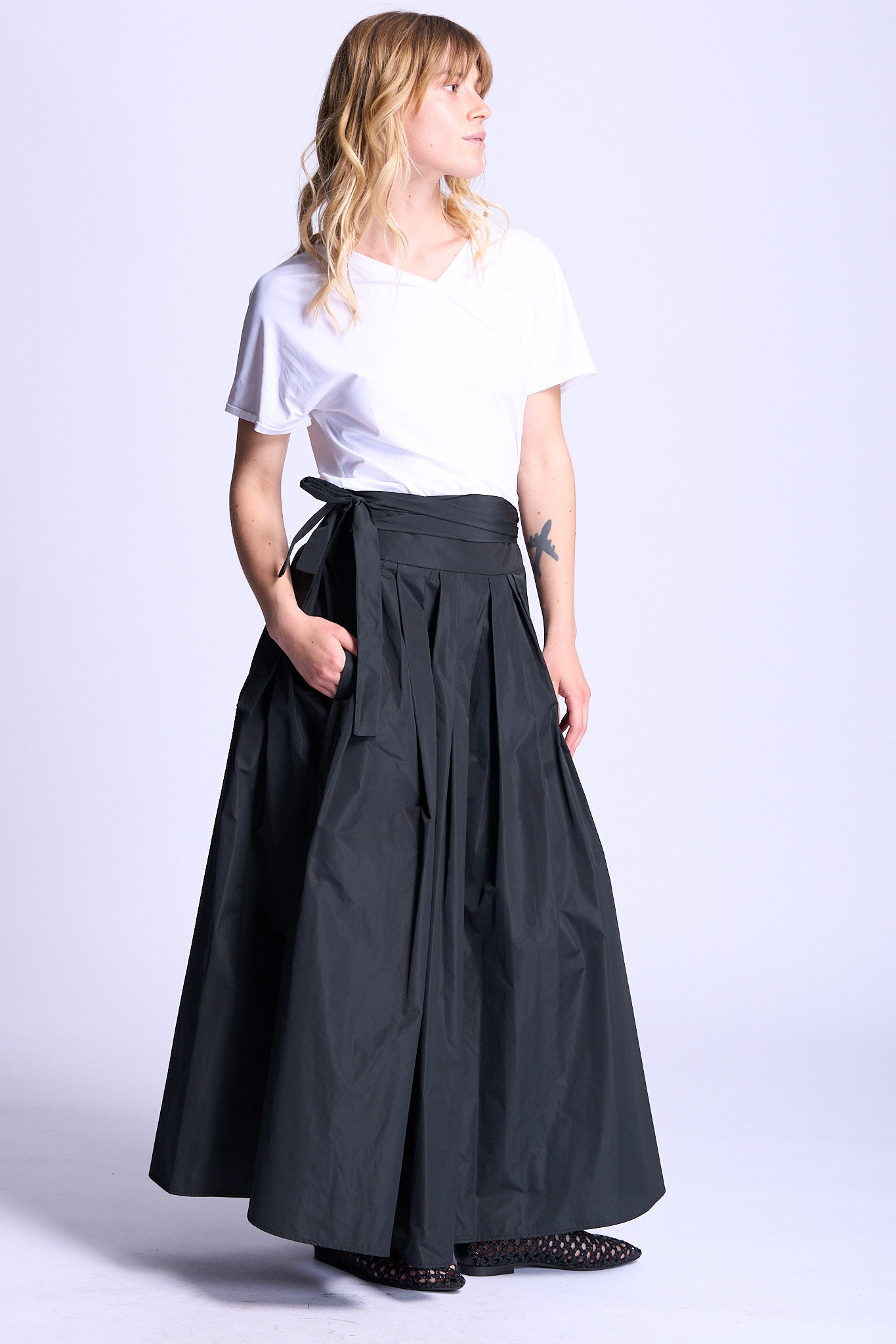 Rrd T-Shirt Scollo V Bianco Donna-4