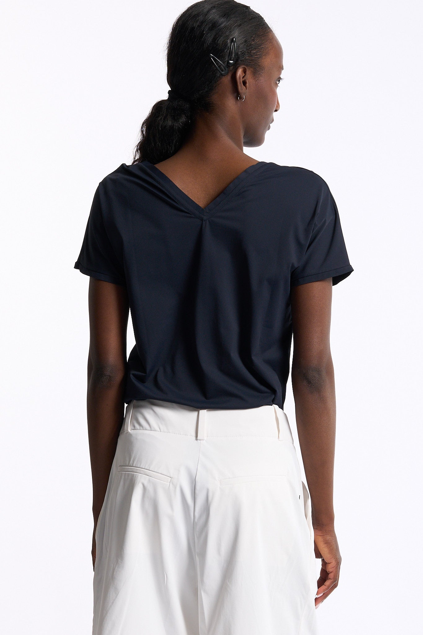 Rrd T Shirt Doppio Scollo V Blu Donna-2