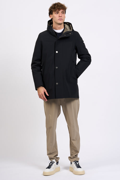 Rrd Piumino Parka Surflex Nero Uomo