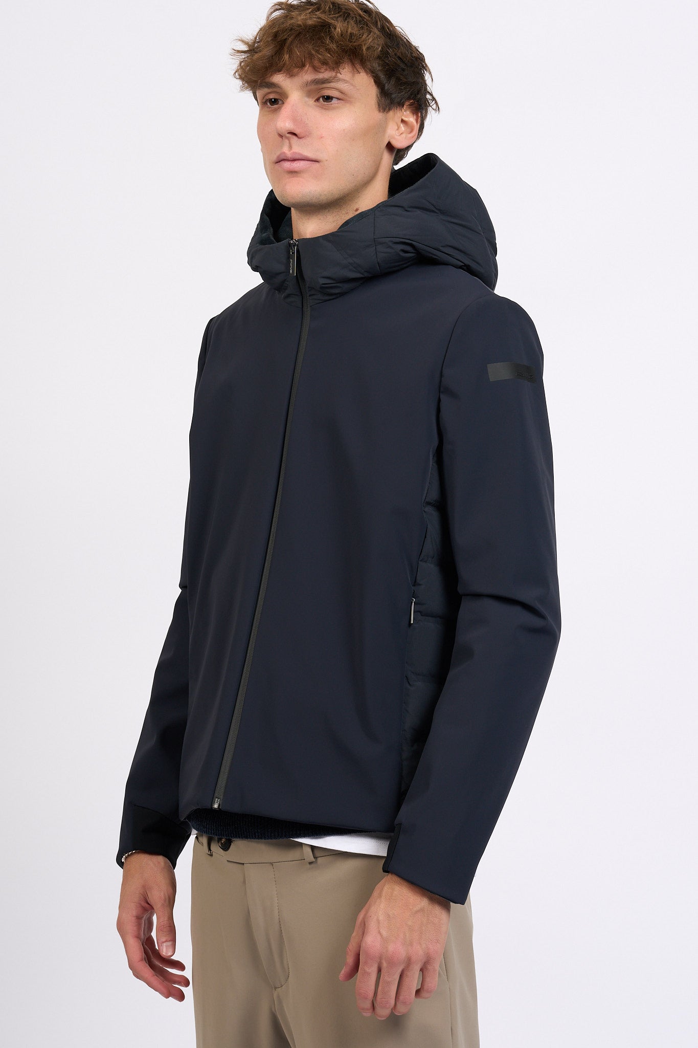 Rrd Piumino Stretch Montecristo Blu nero Uomo-5