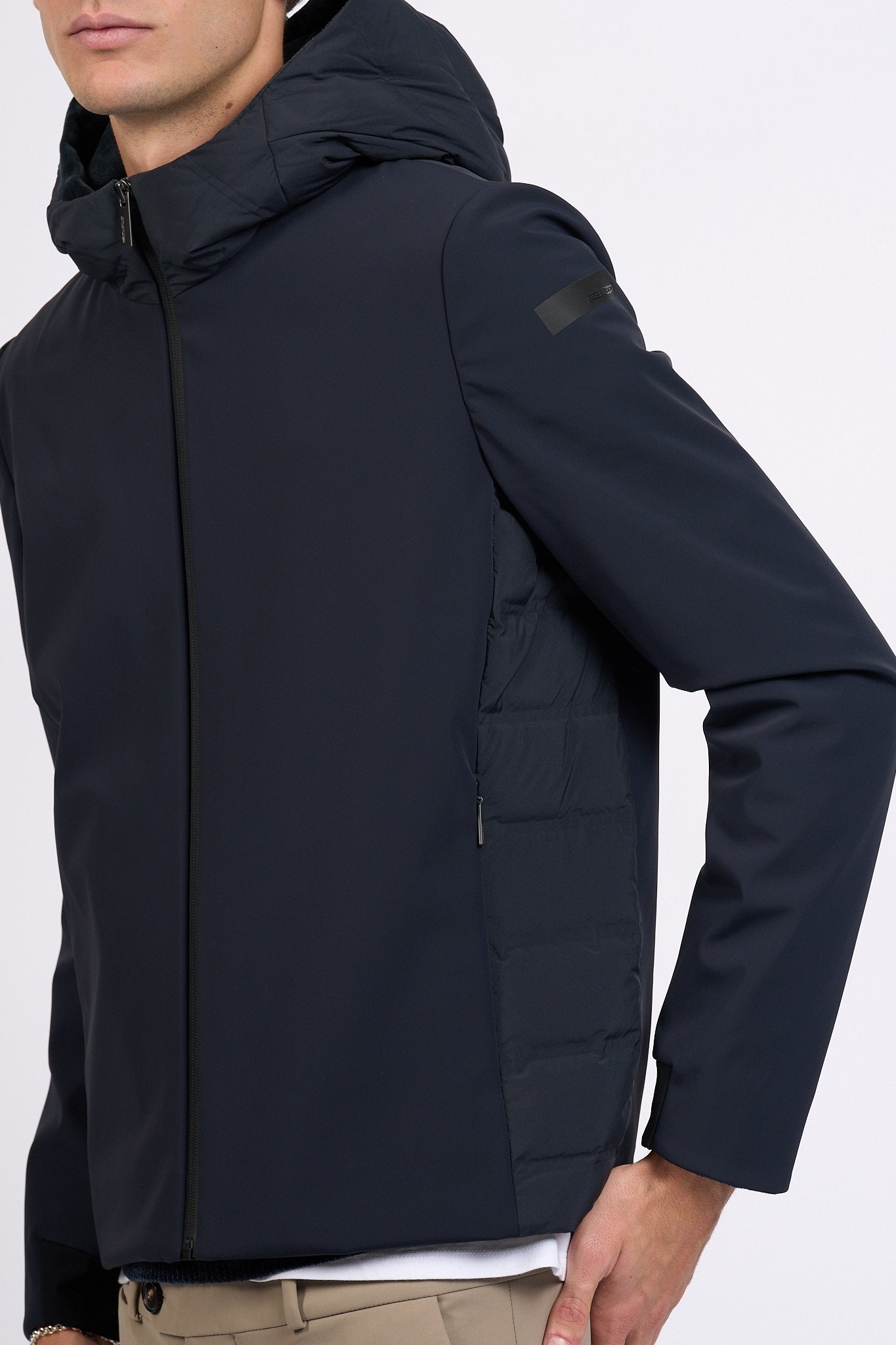 Rrd Piumino Stretch Montecristo Blu nero Uomo-2