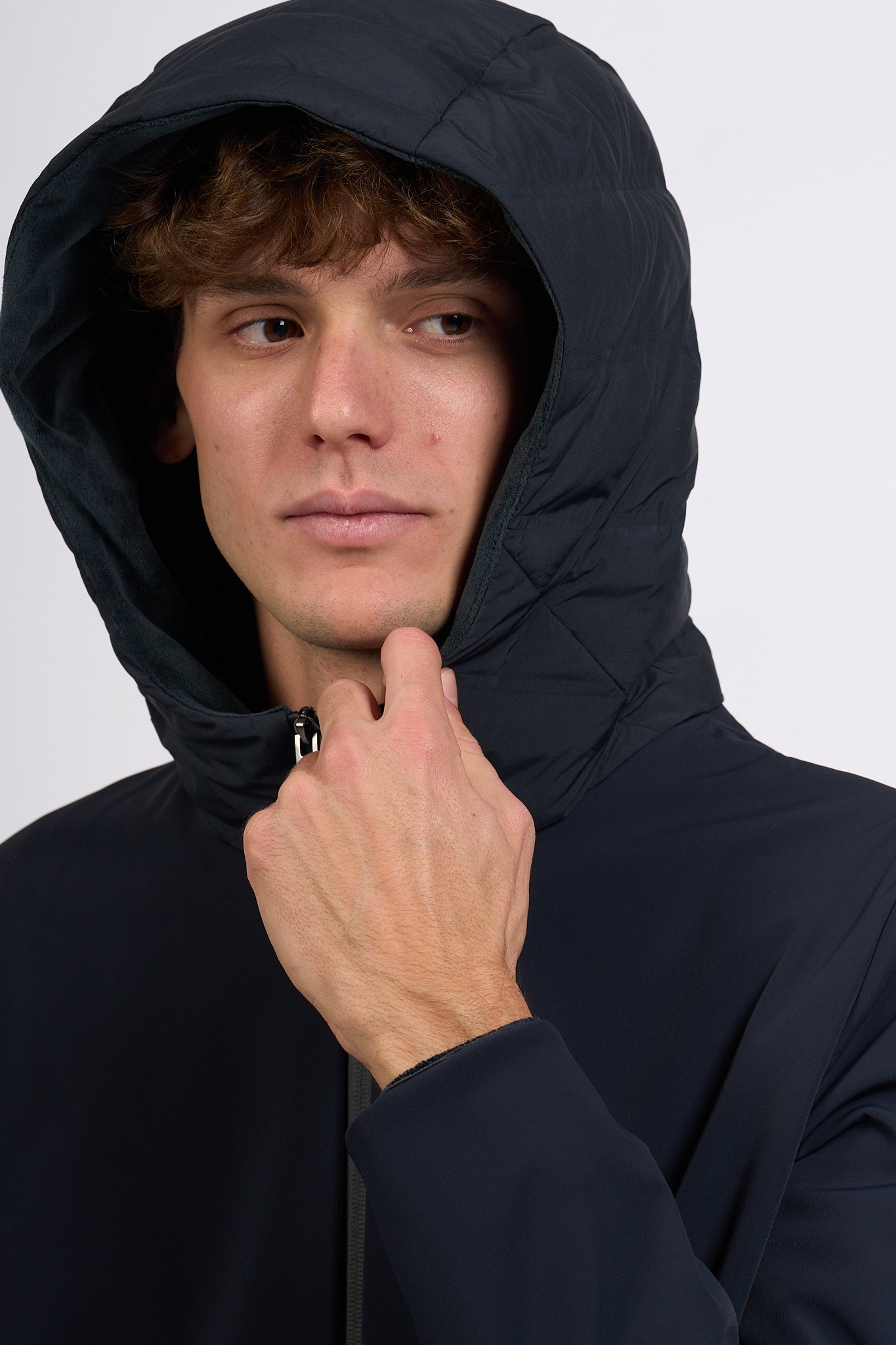 Rrd Piumino Stretch Montecristo Blu nero Uomo-7