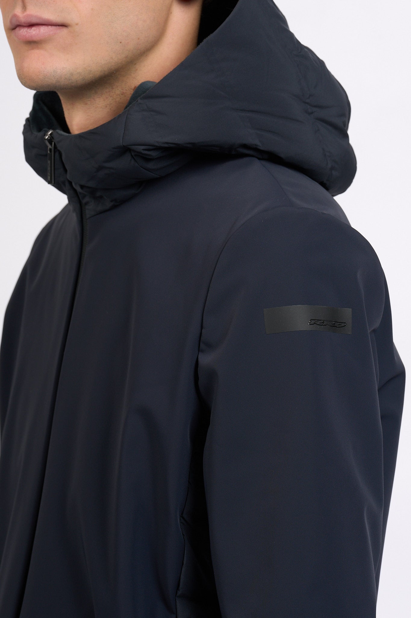 Rrd Piumino Stretch Montecristo Blu nero Uomo-8