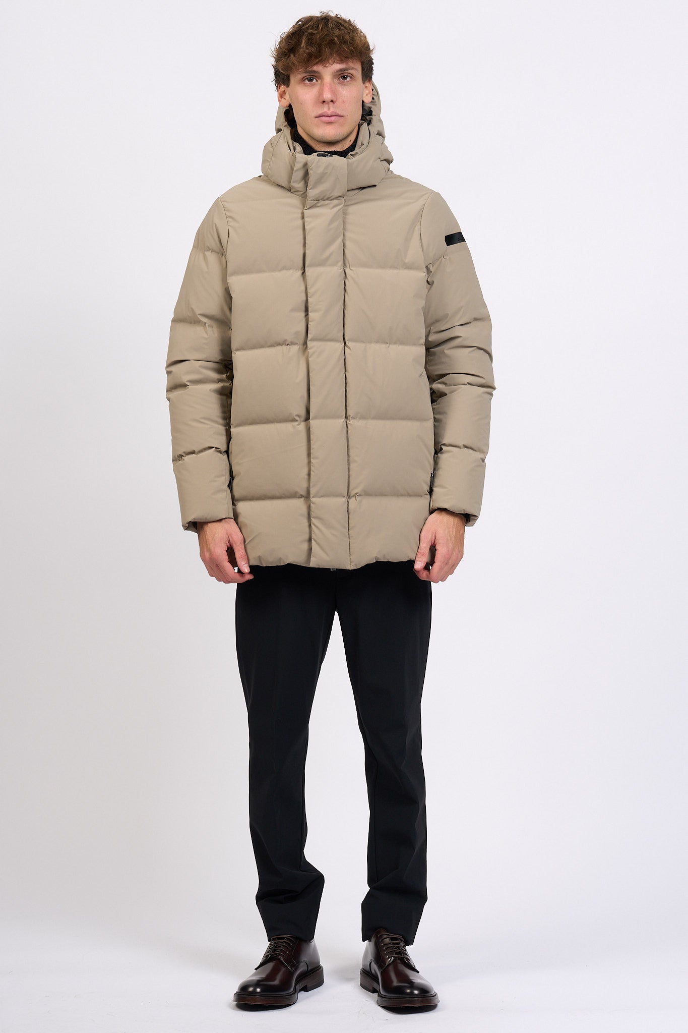 Rrd Piumino Winter Tubic Cappuccio Sabbia Uomo-3